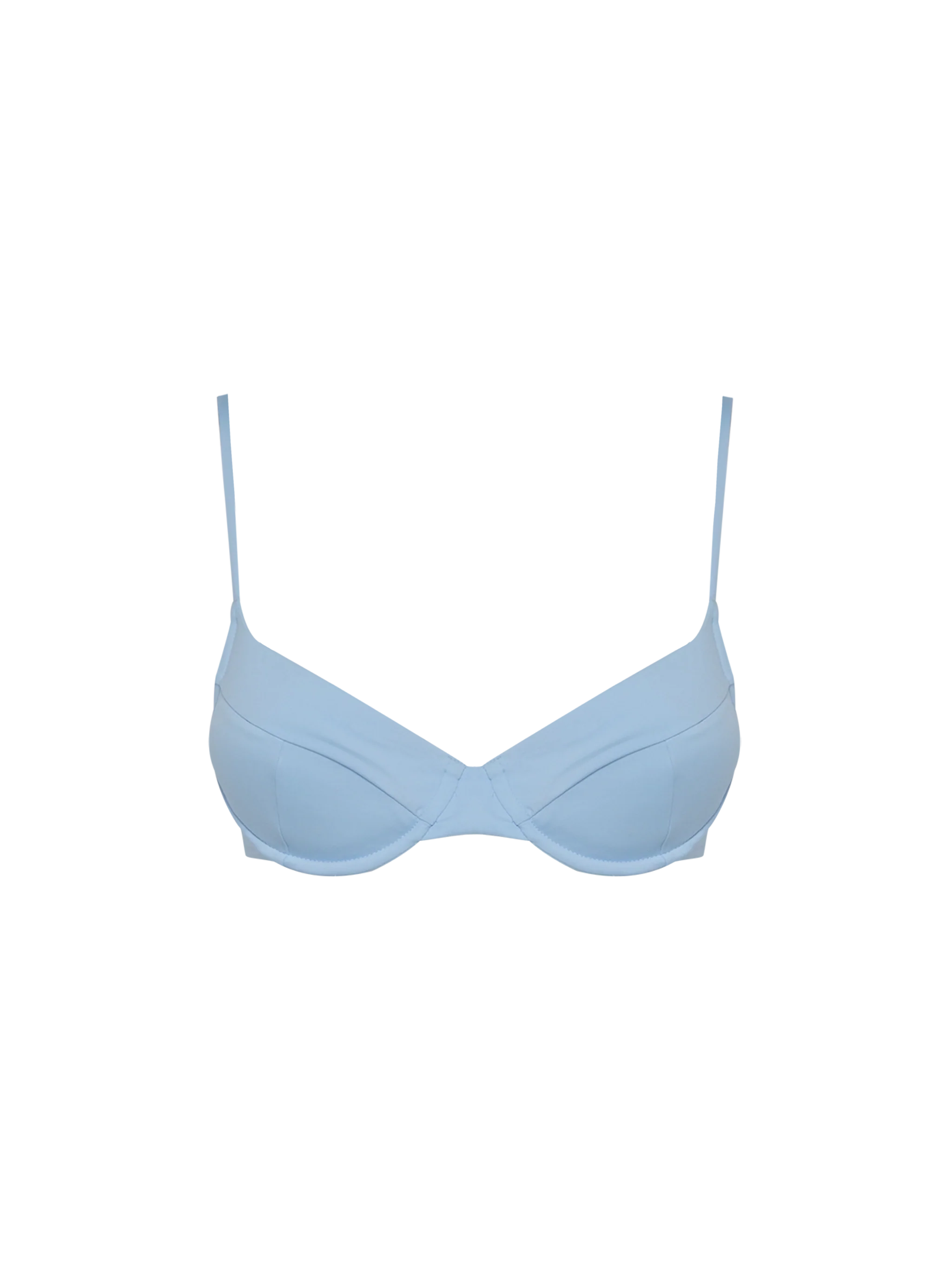 Bea underwired light blue bralette