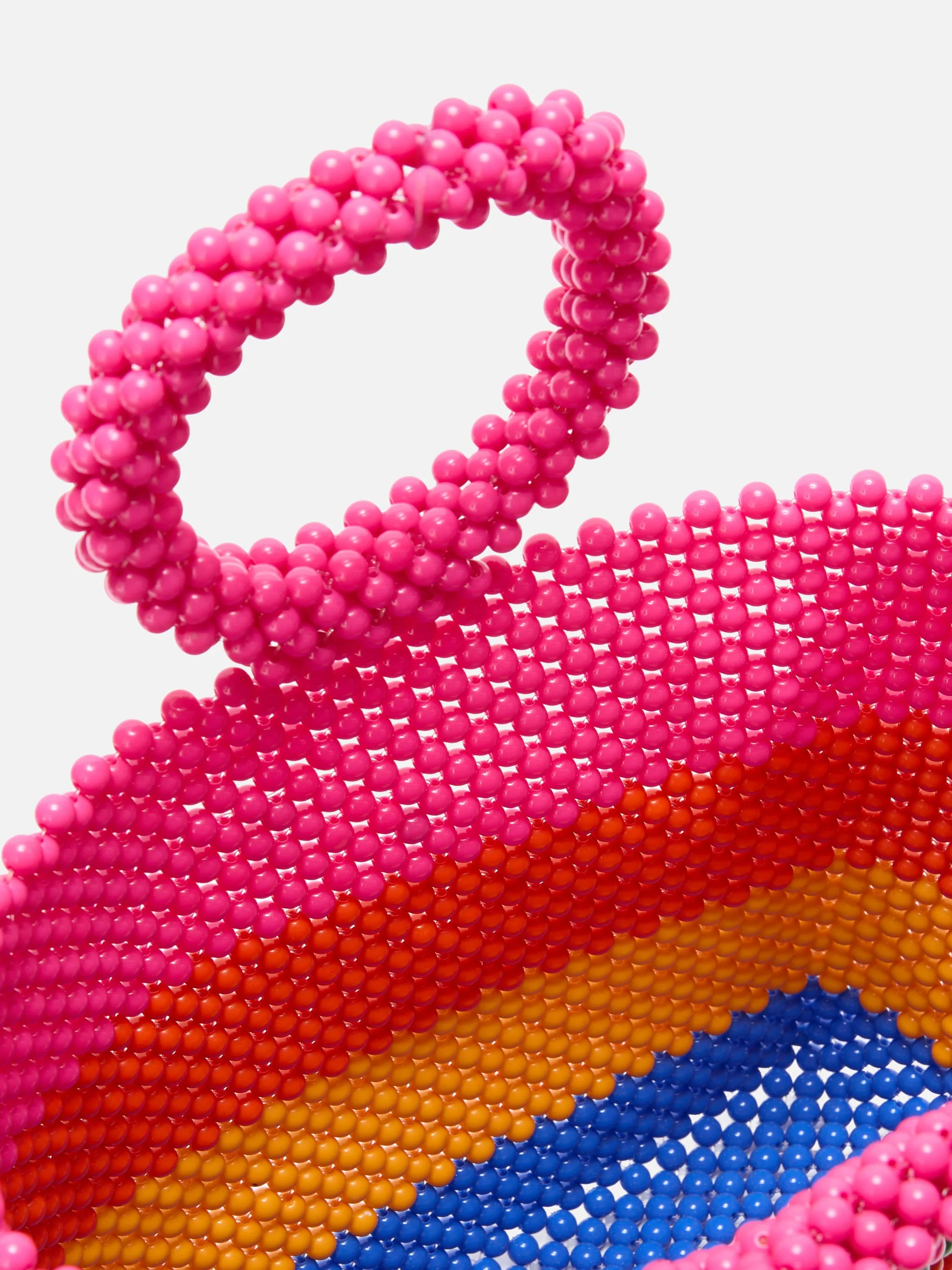 Beaded handbag with stripes - Image 5