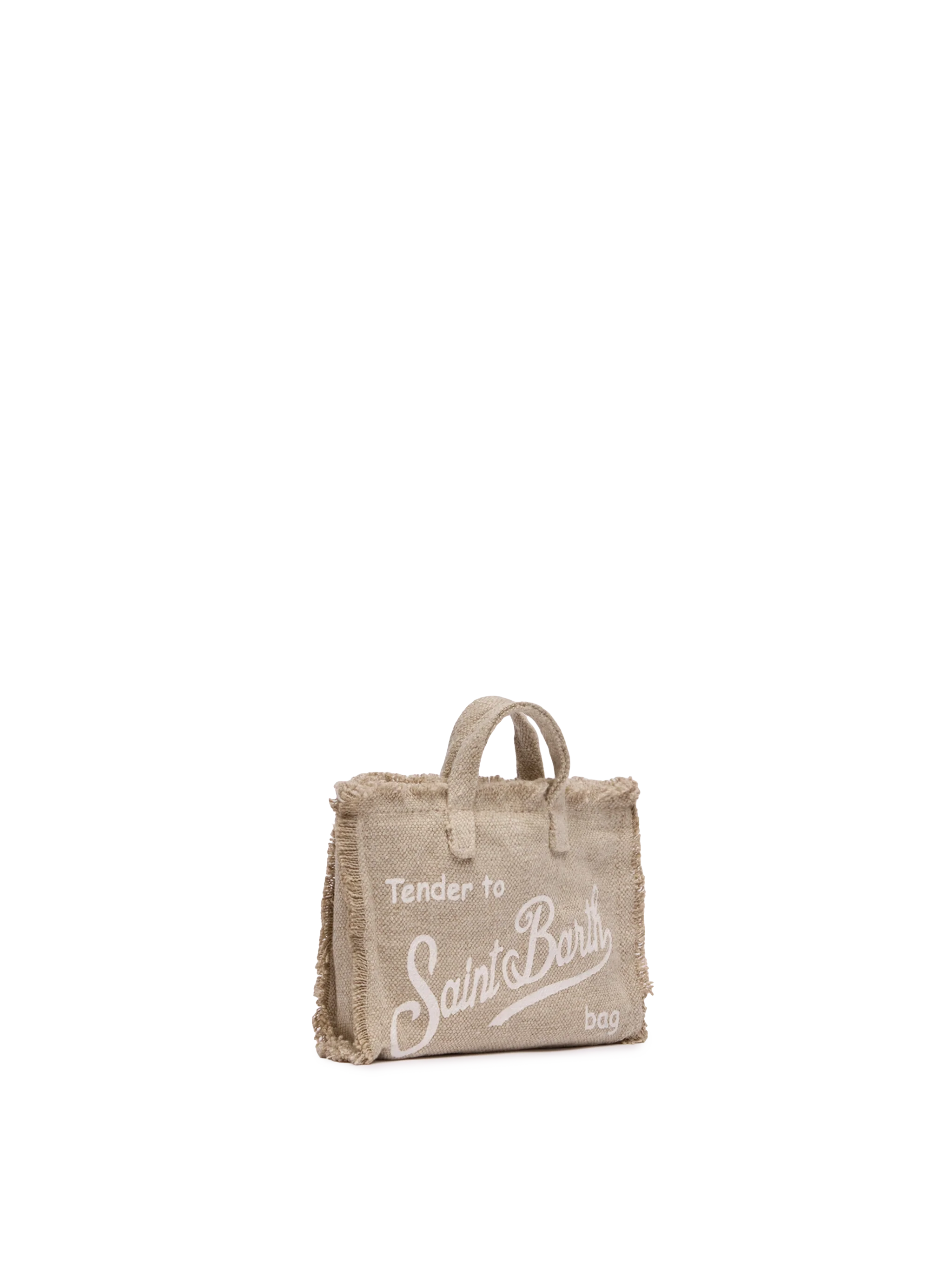 Beige linen Phone Bag - Image 4