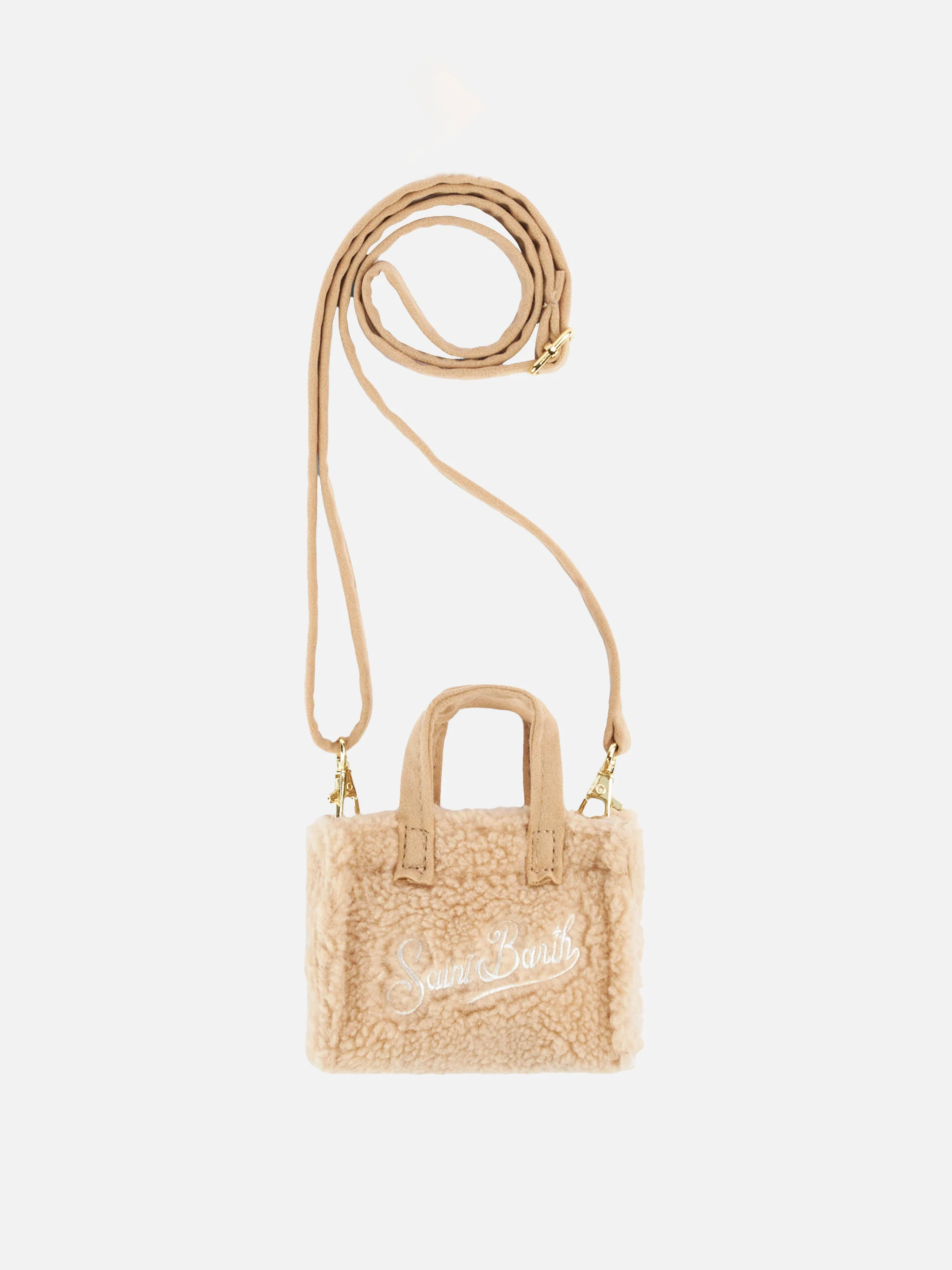 Beige teddy key holder