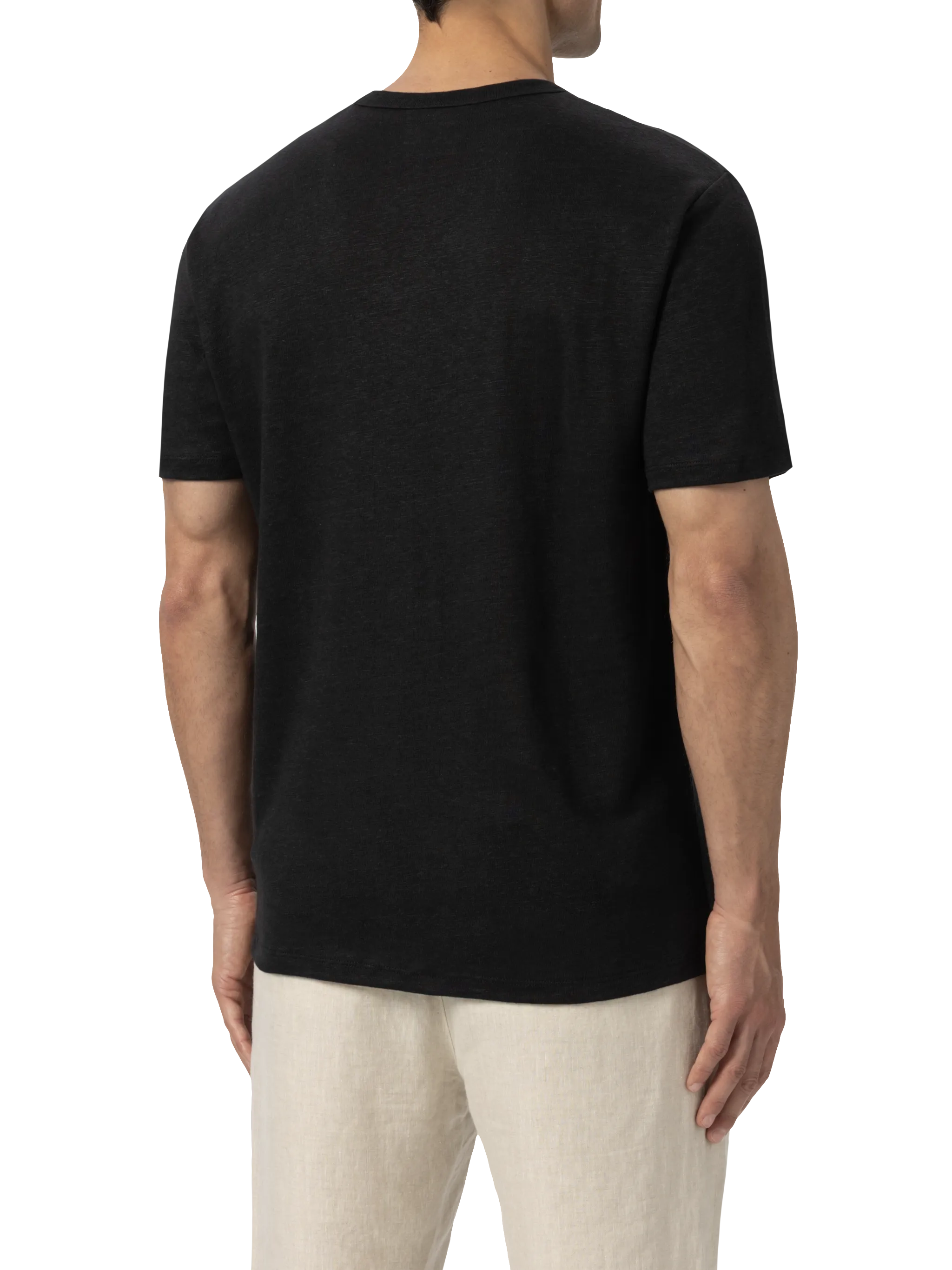 Black linen jersey t-shirt Ecstasea - Image 3