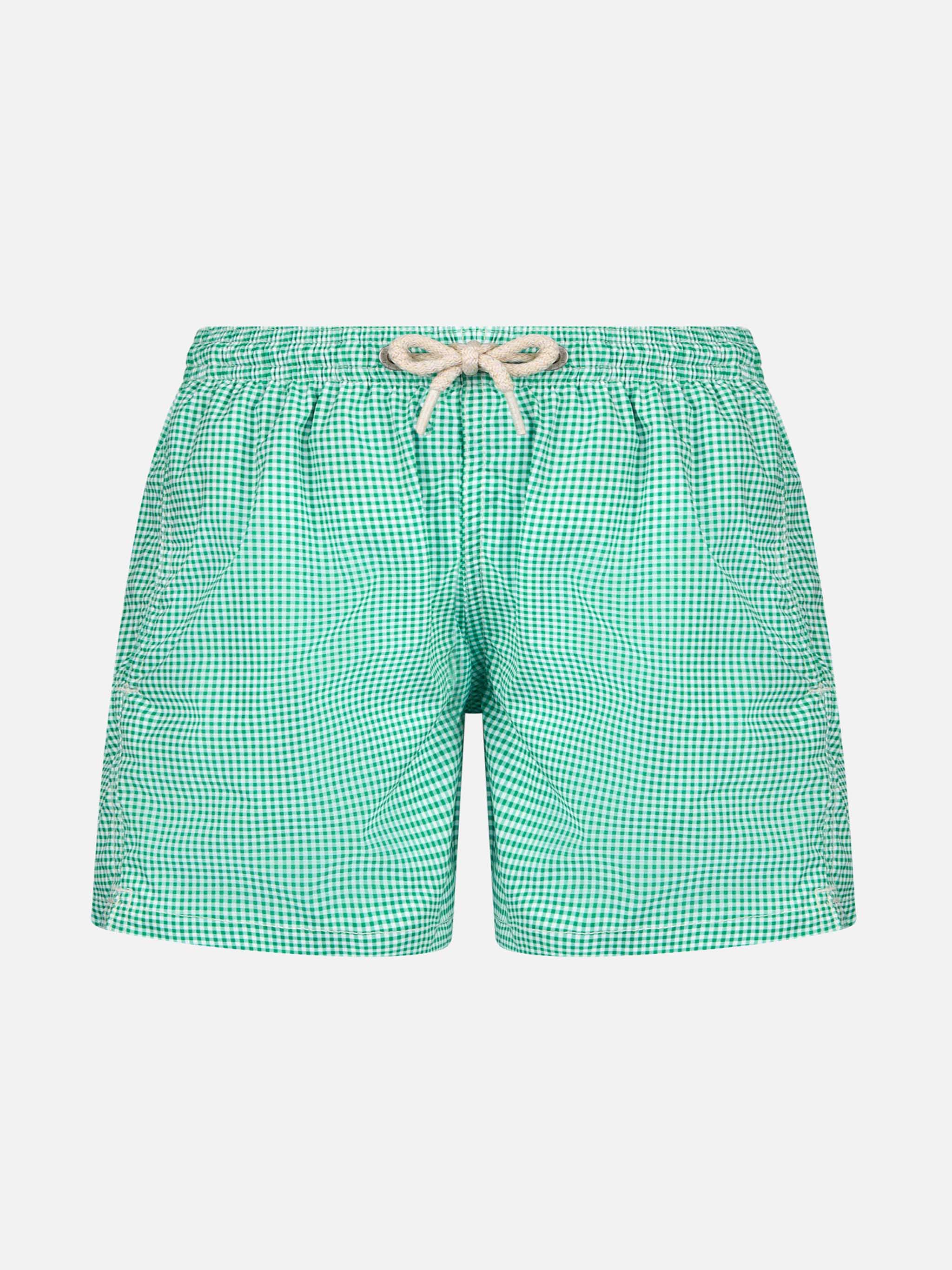 Classic stretch Comfort Light Jr swim shorts with gingham print
