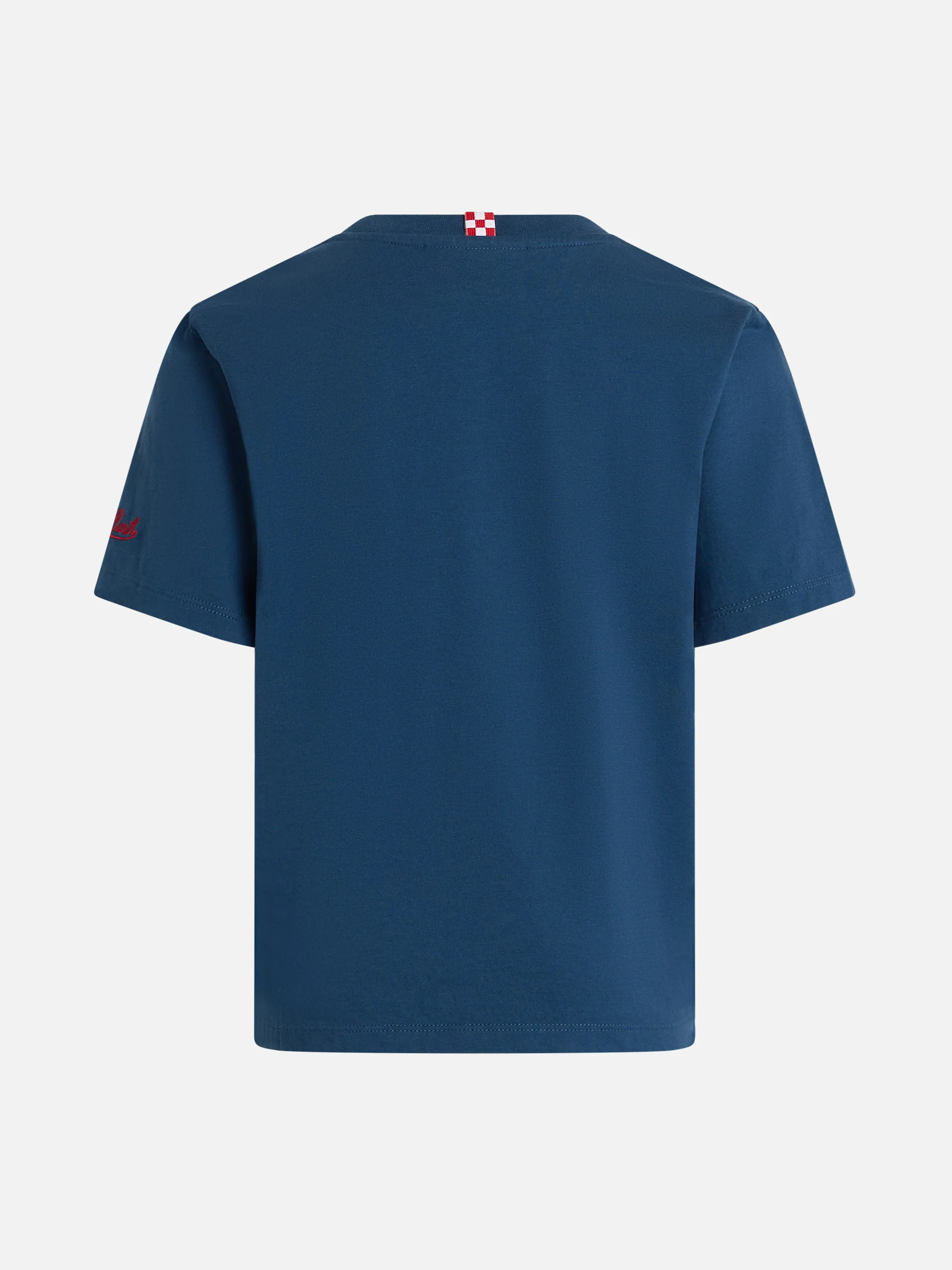 Boy cotton jersey t-shirt Portofino Jr with Per hobby faccio guai embroidery | INSULTI LUMINOSI SPECIAL EDITION - Image 3