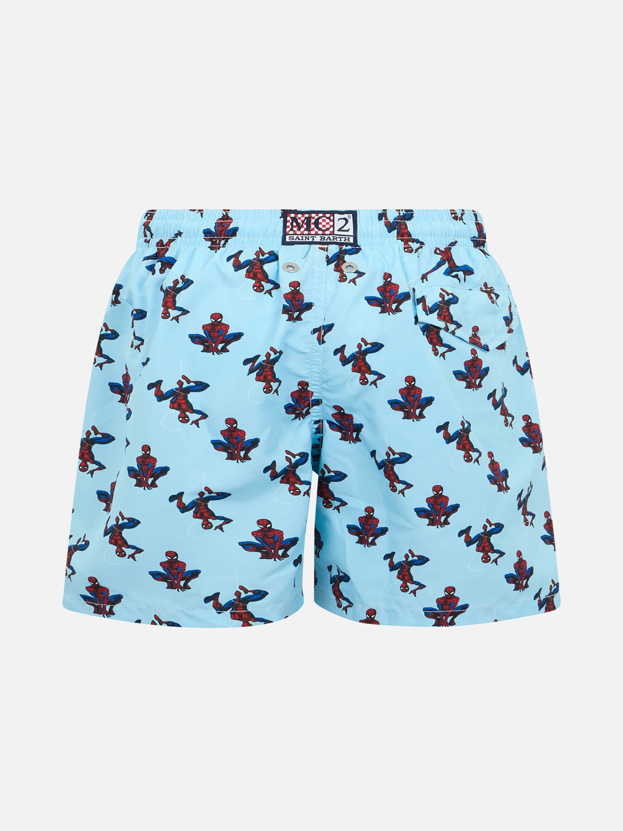 Boy lightweight fabric swim-shorts Jean Lighting with Spider-Man print | MARVEL SPECIAL EDITION - Image 2