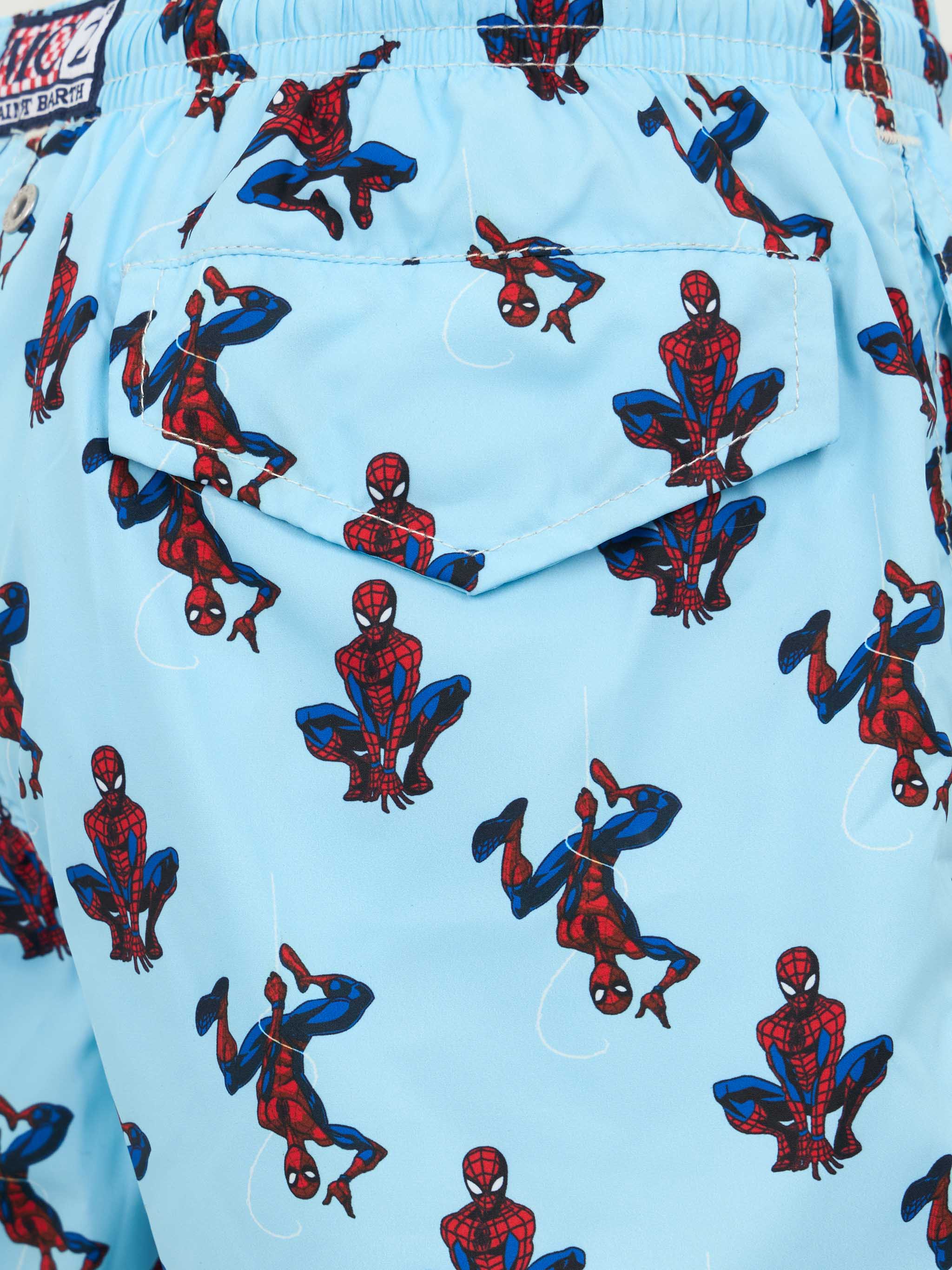Boy lightweight fabric swim-shorts Jean Lighting with Spider-Man print | MARVEL SPECIAL EDITION - Image 3