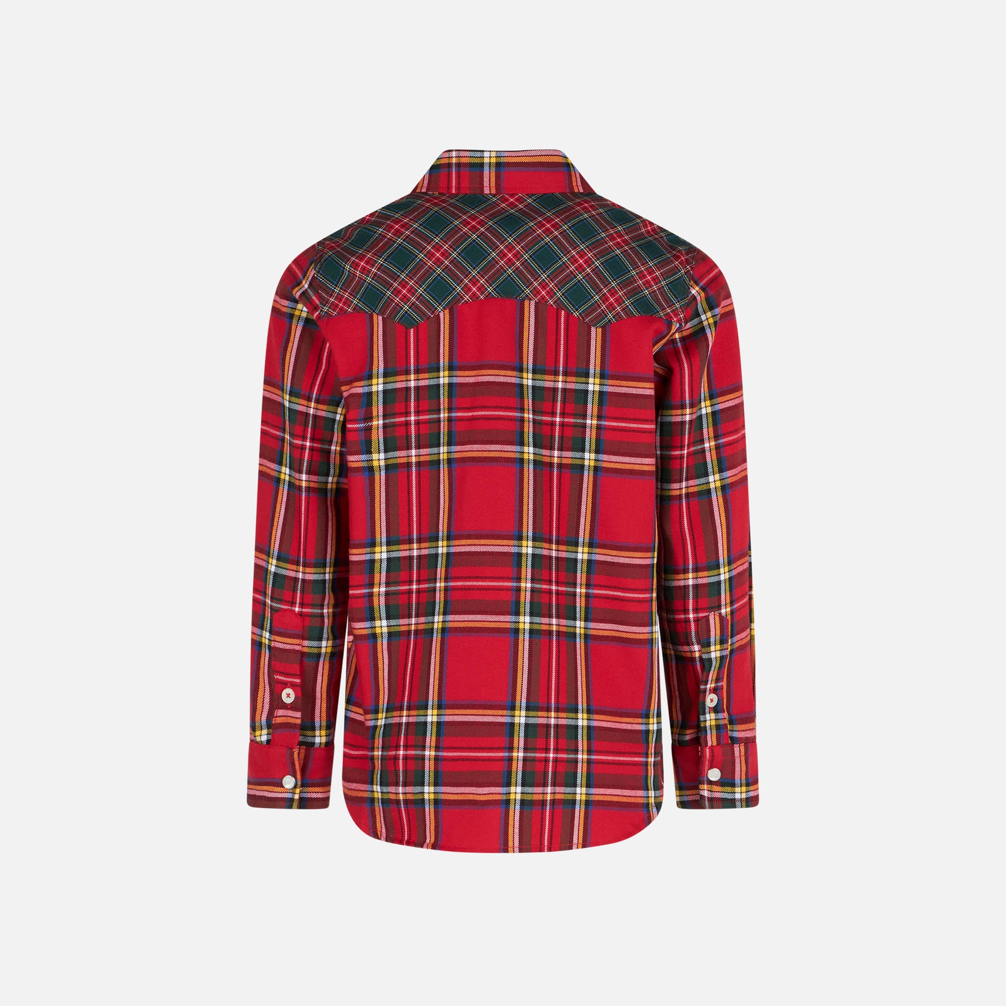 Boy shirt with tartan print - Image 2