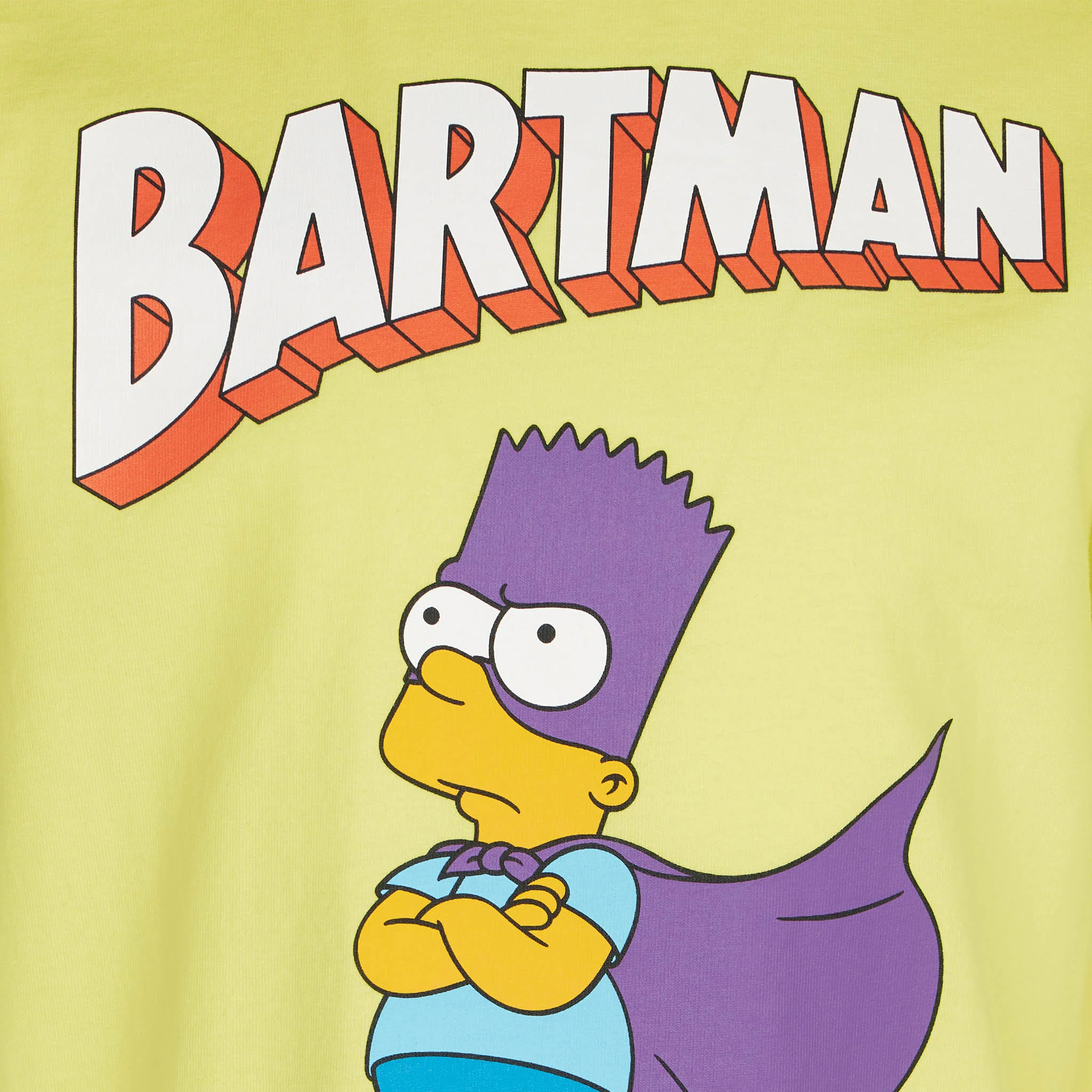 Boy yellow cotton t-shirt with Bartman print | THE SIMPSONS SPECIAL EDITION - Image 2