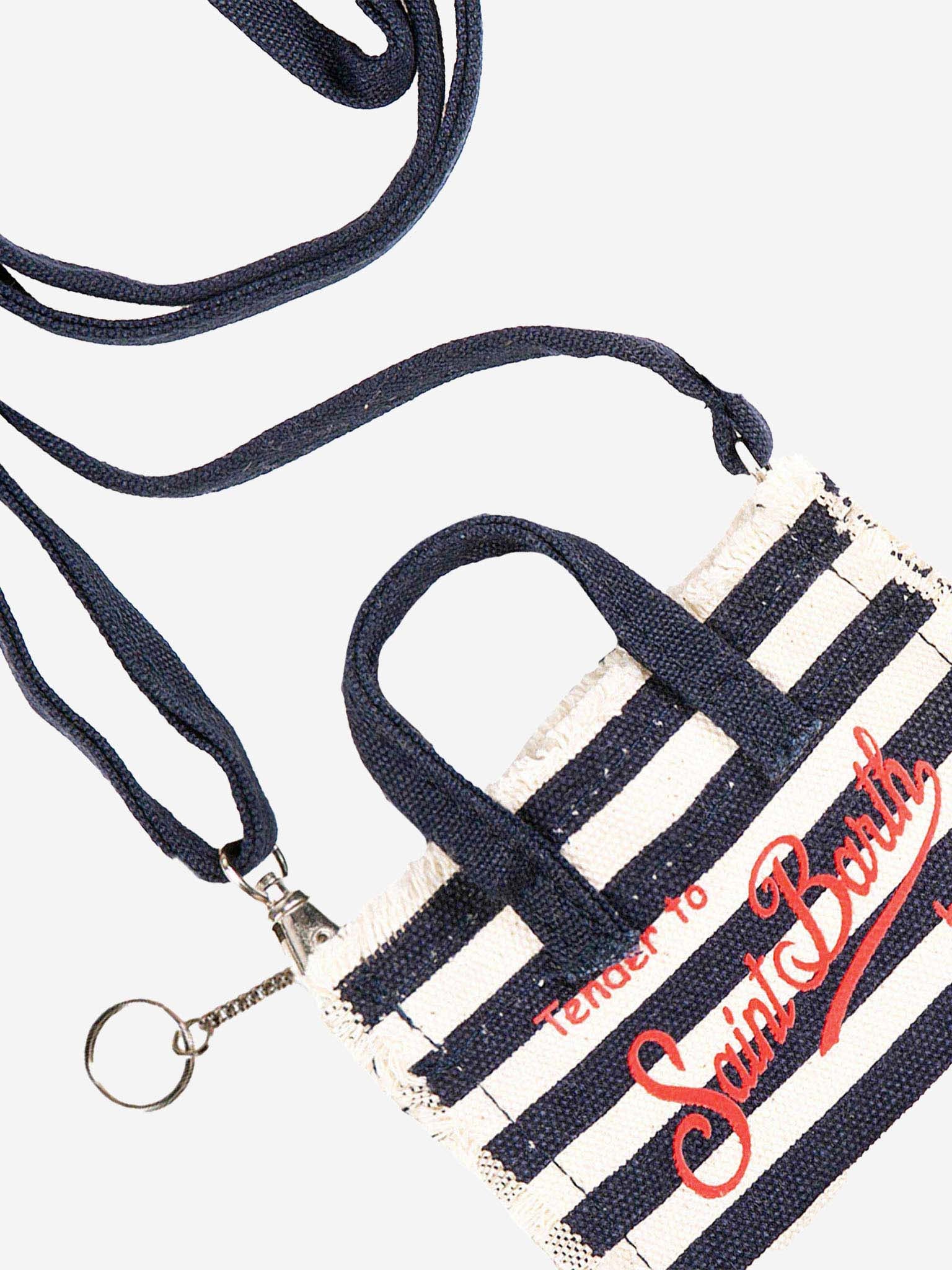 Navy blue canvas key holder - Image 4