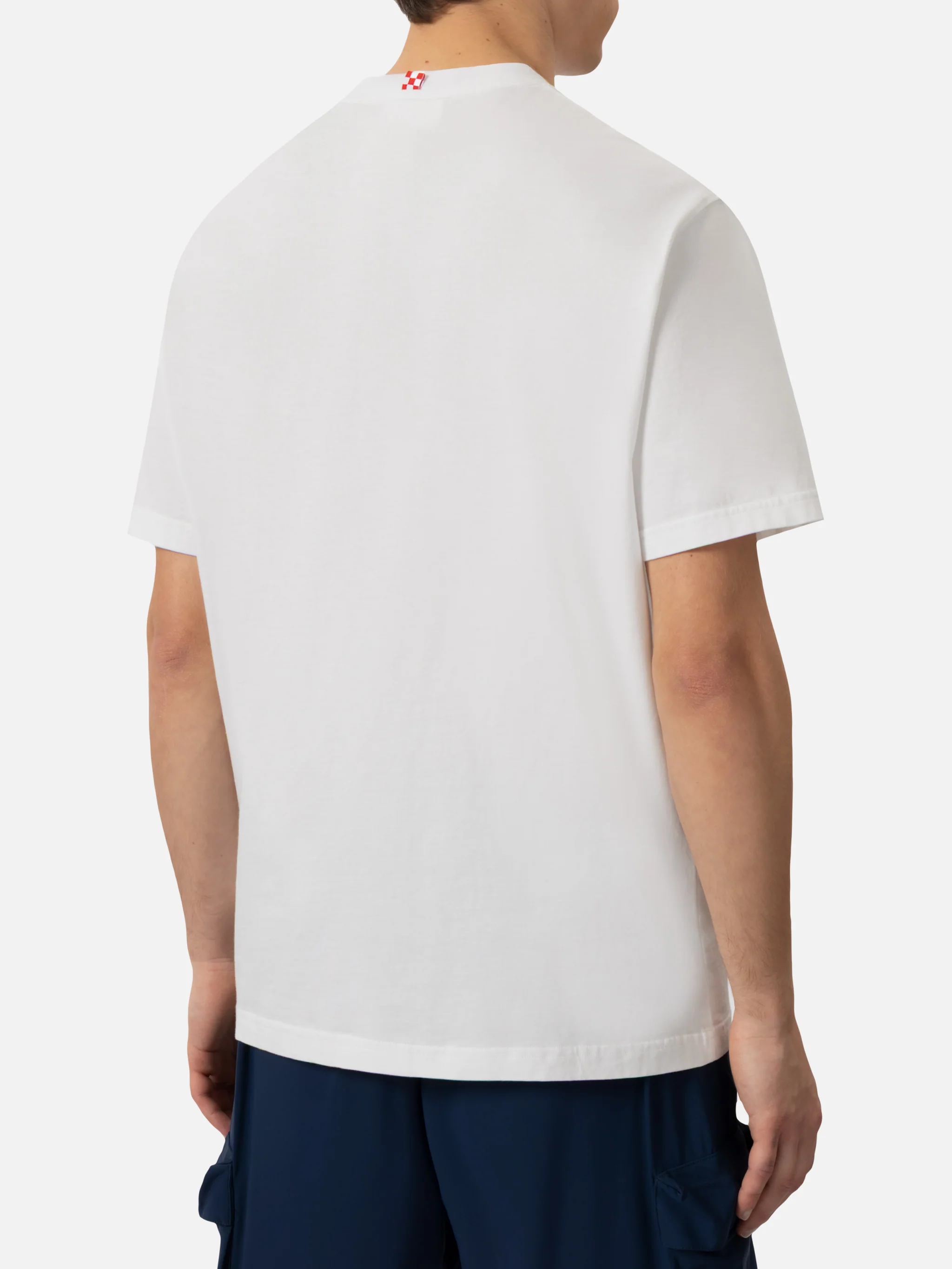 Classic fit cotton jersey t-shirt Portofino with Gin Gin embroidery | INSULTI LUMINOSI SPECIAL EDITION - Image 3
