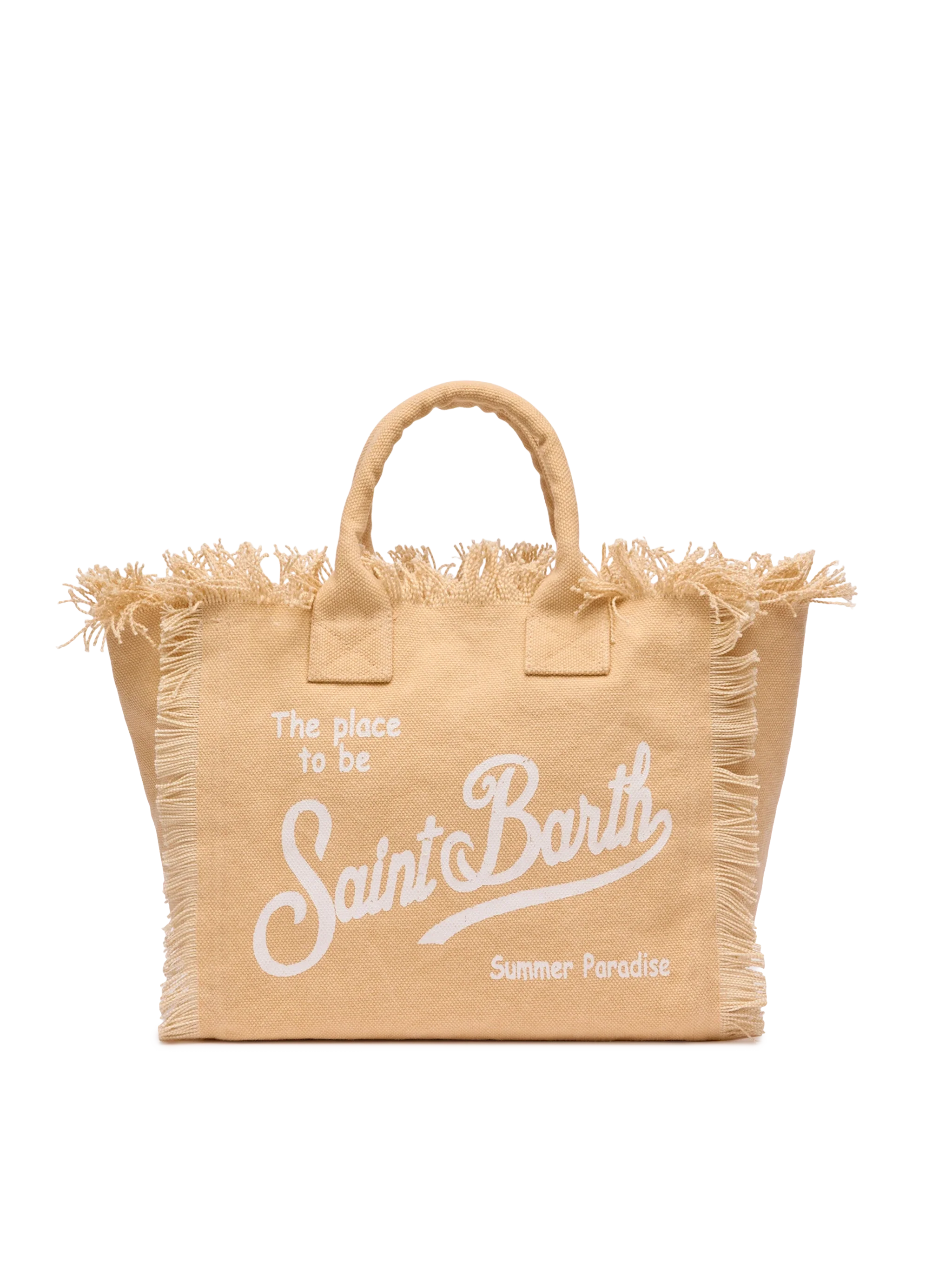 Colette beige cotton canvas handbag