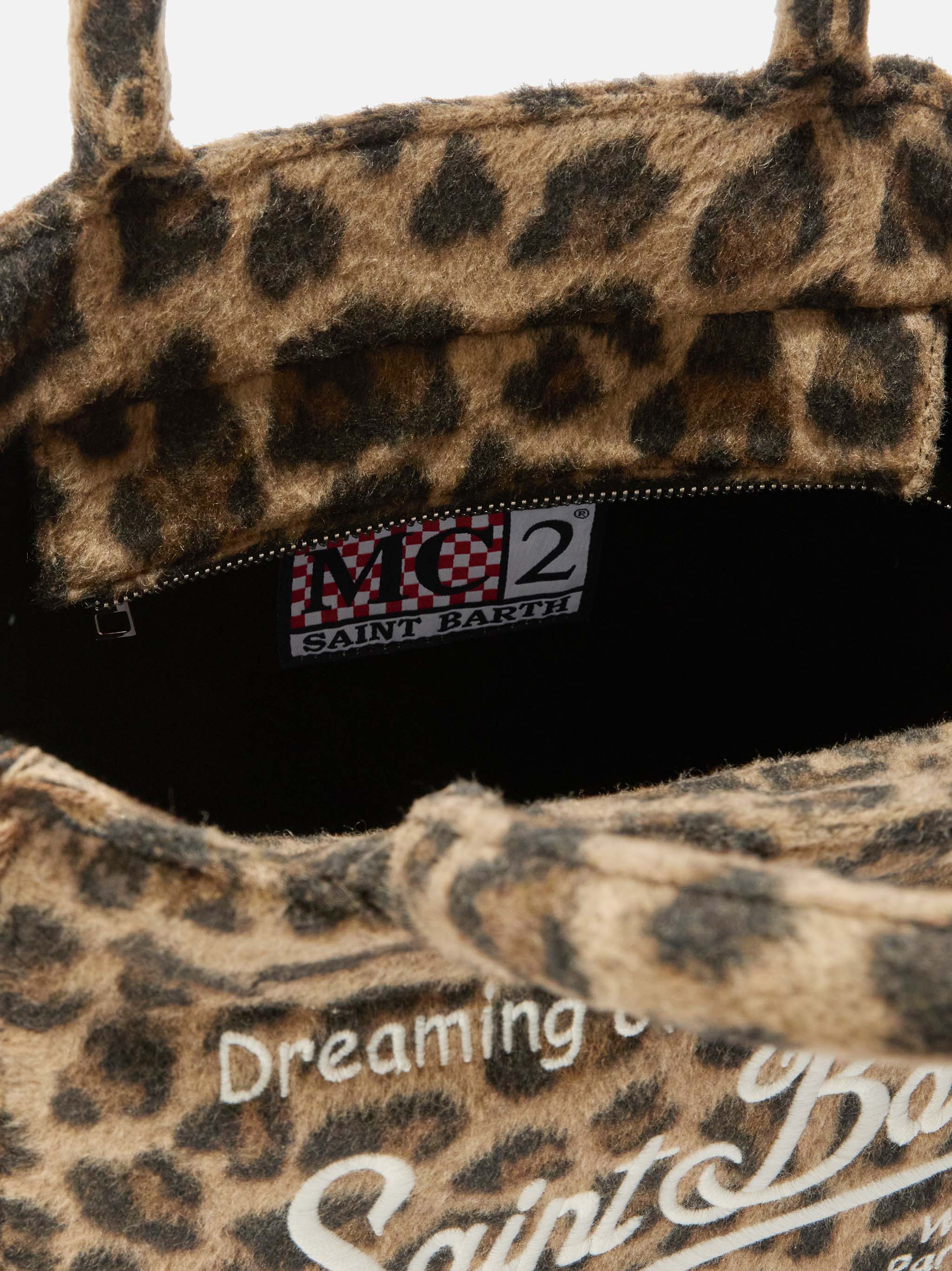 Colette Felt Handbag in leopard-print wool blend - Image 5