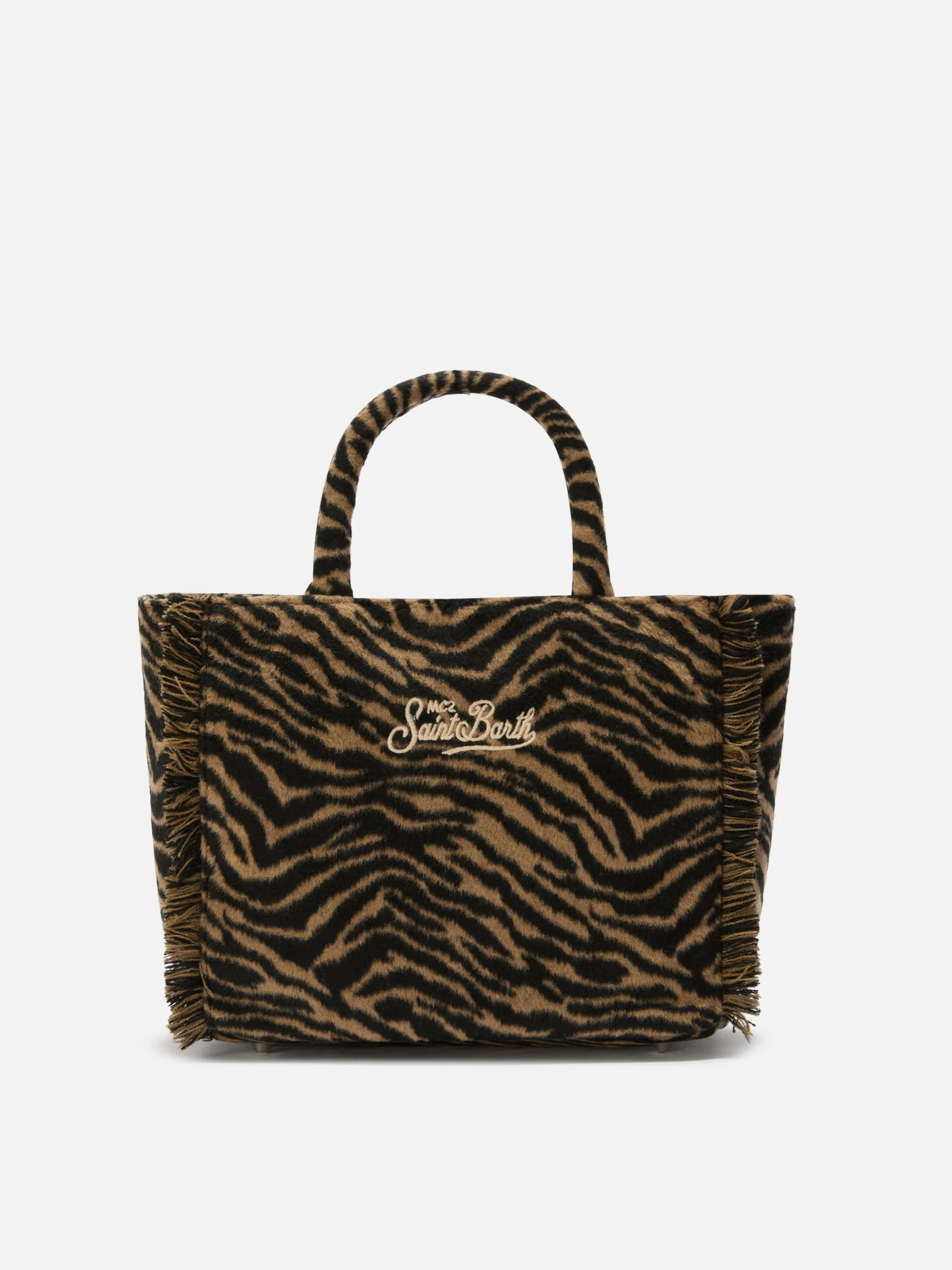 Colette Felt Handbag in zebra-print wool blend - Image 4