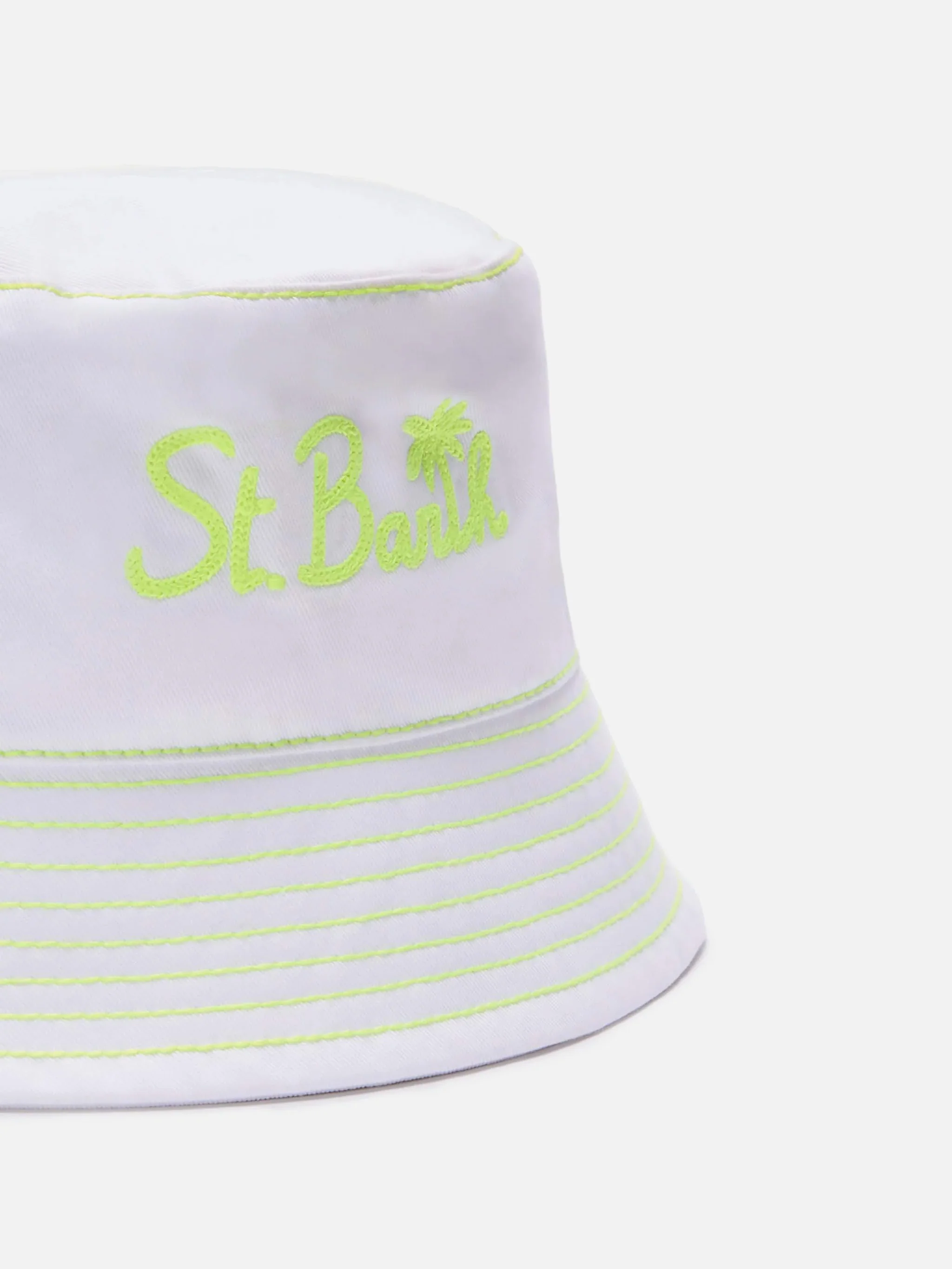 Cotton bucket hat with front embroidery - Image 2