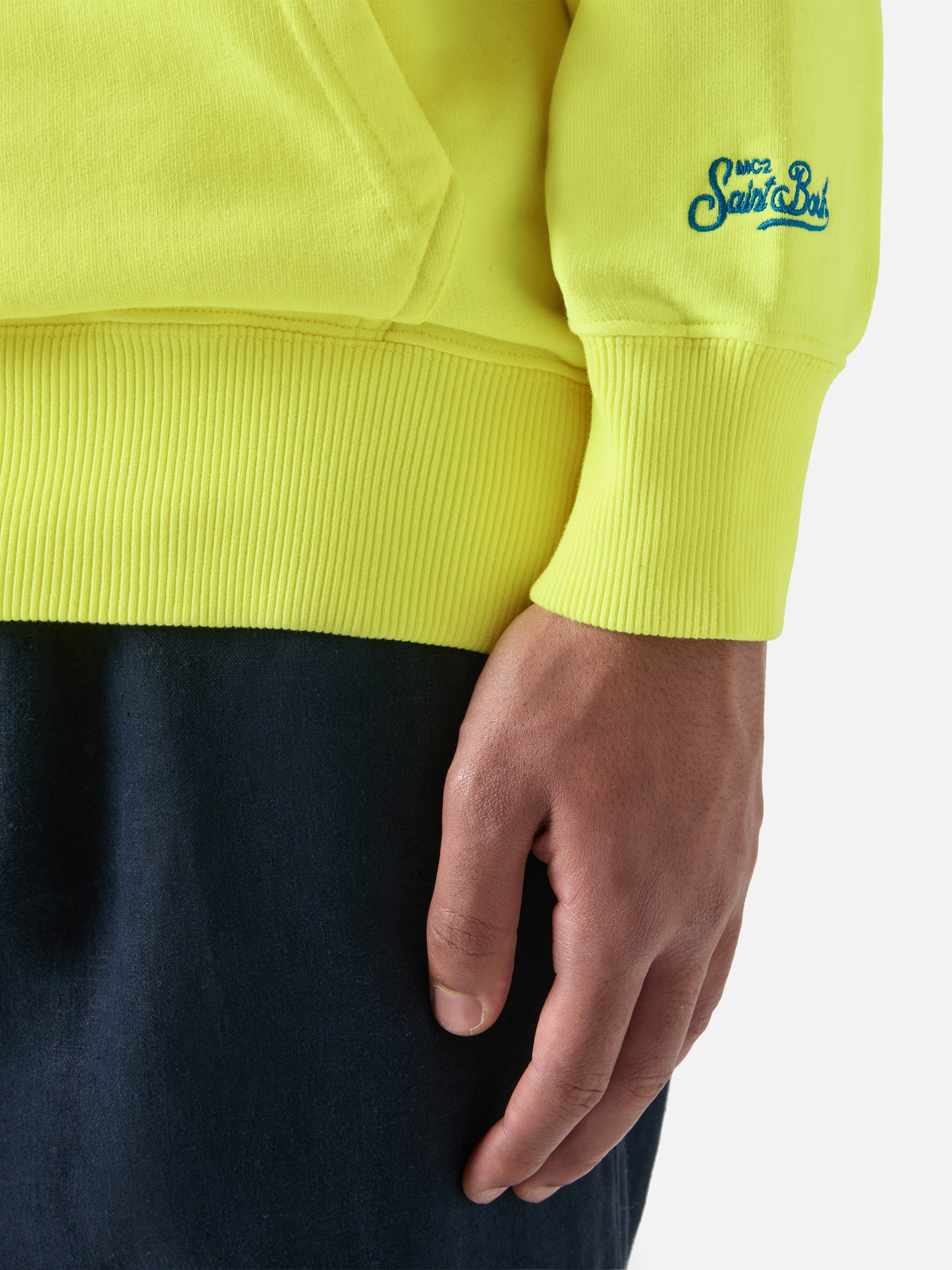 Cotton hooded sweatshirt Manhattan with Surf Club print - Image 4