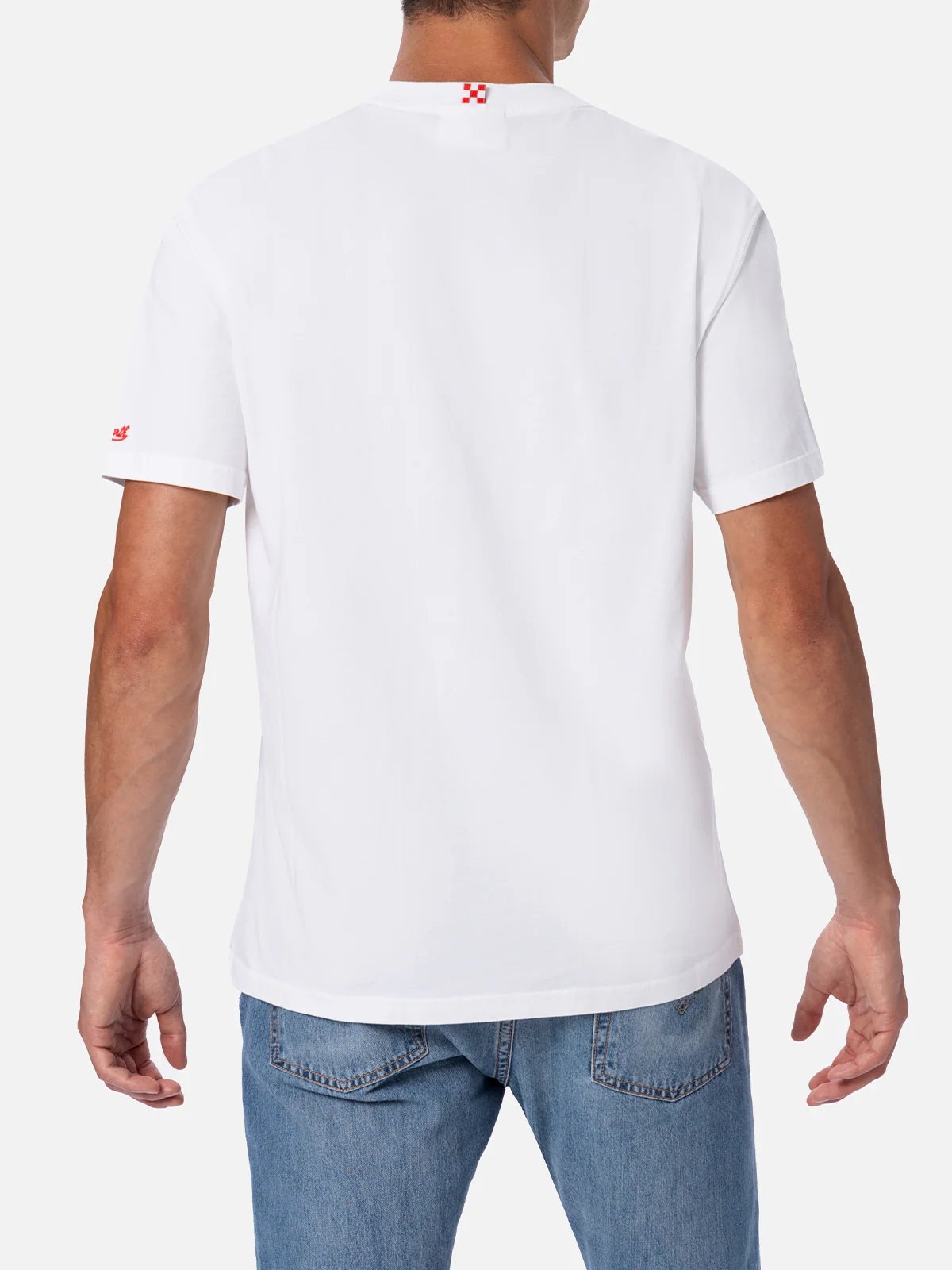 Cotton t-shirt Austin with embroidery and watch print - Image 3