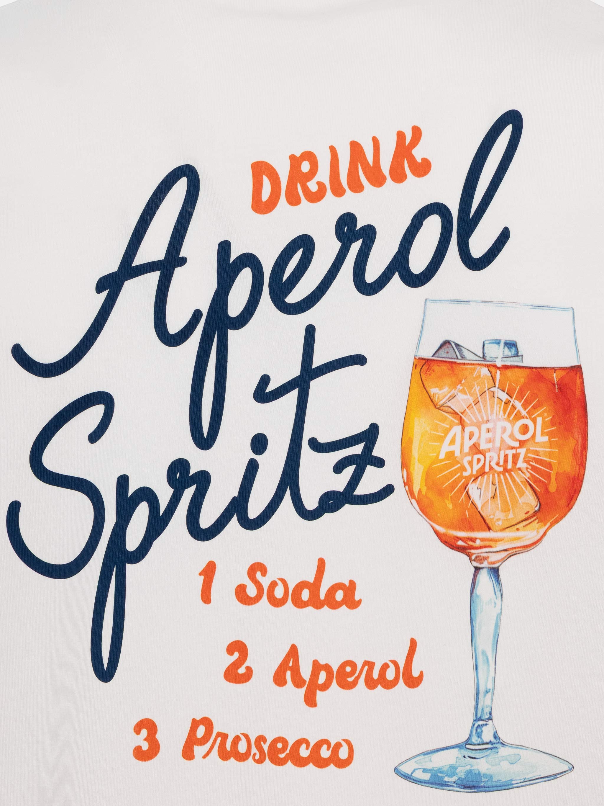 Cotton T-shirt with Aperol Spritz drink print | APEROL SPECIAL EDITION - Image 5