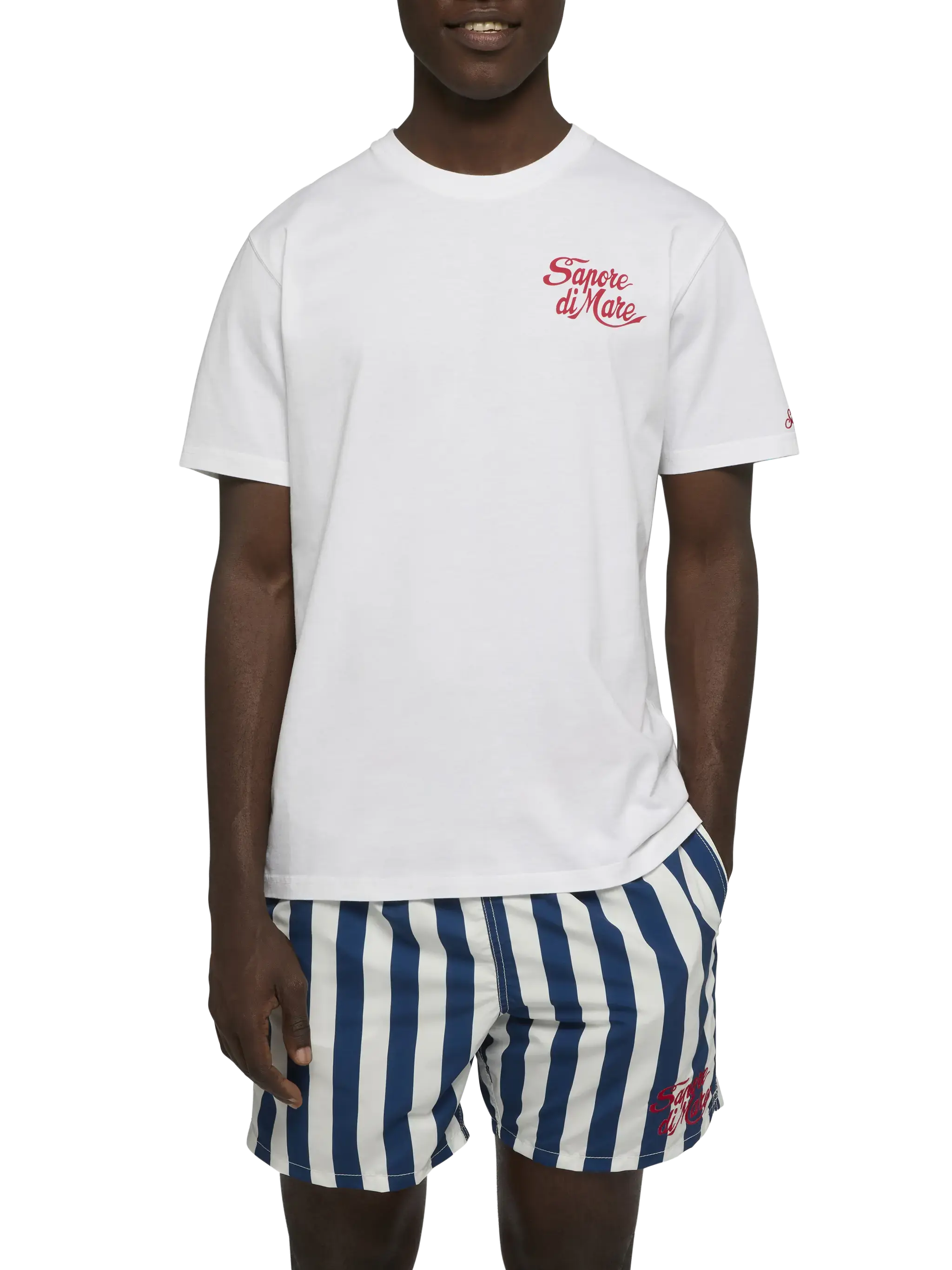 Cotton T-shirt with Forte dei Marmi 83 print | SAPORE DI MARE SPECIAL EDITION - Image 2