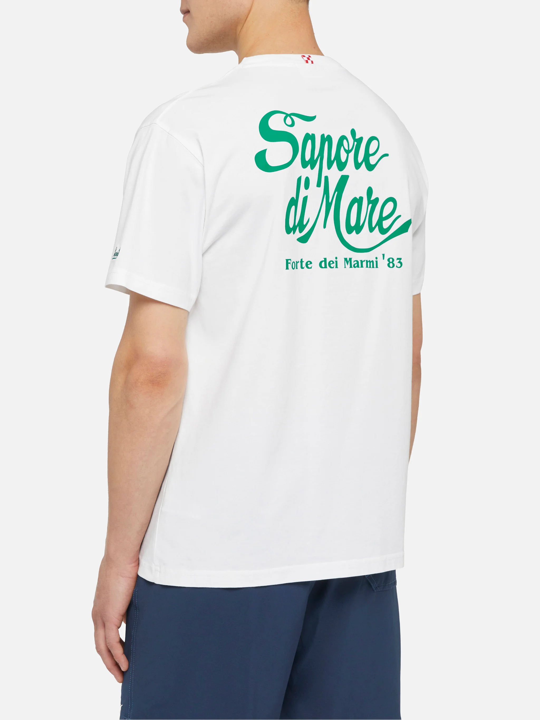 Cotton T-shirt with Forte dei Marmi 83 print |SAPORE DI MARE SPECIAL EDITION - Image 2