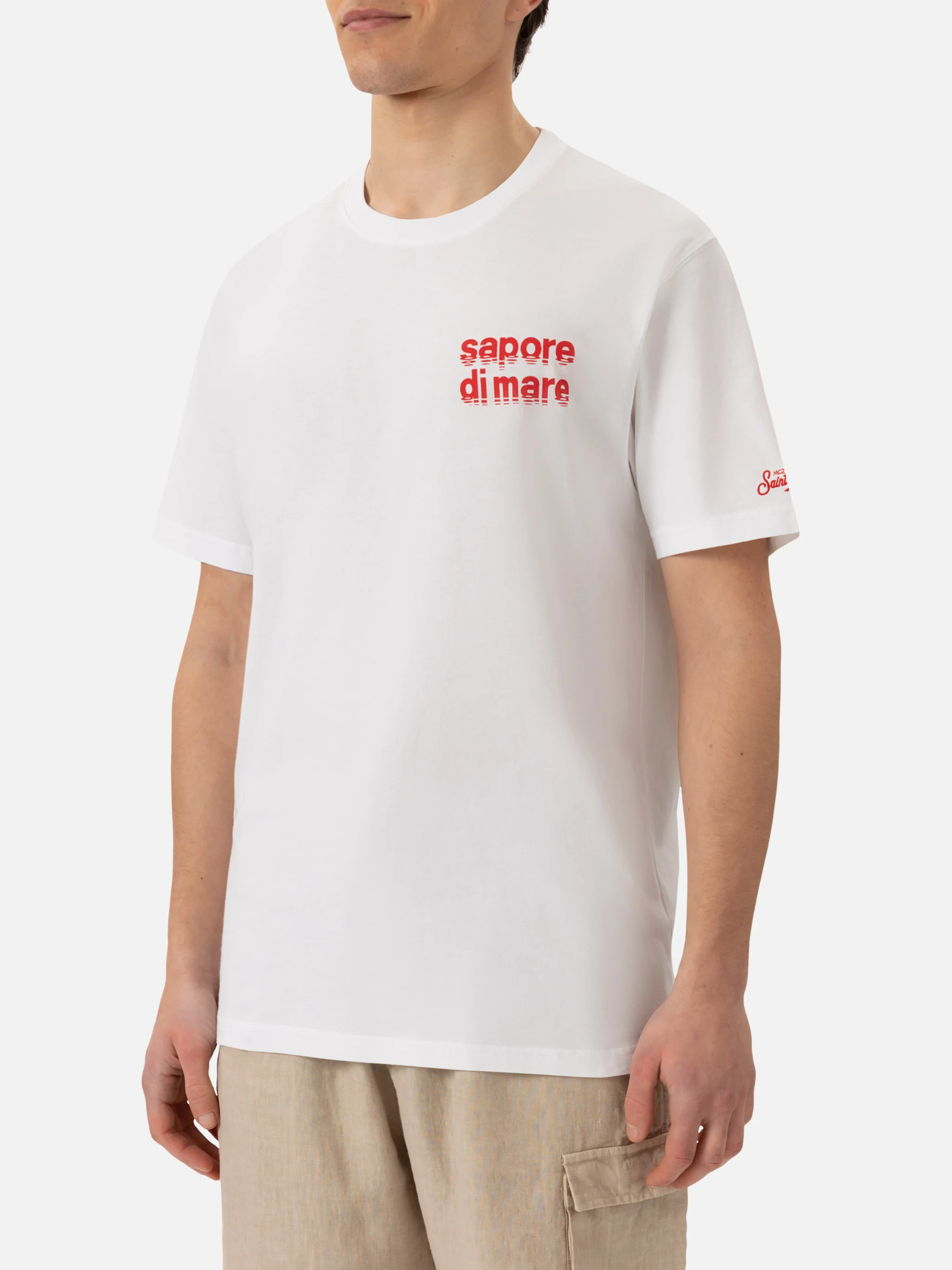 Cotton T-shirt with Sapore di Mare film logo print |SAPORE DI MARE SPECIAL EDITION - Image 3