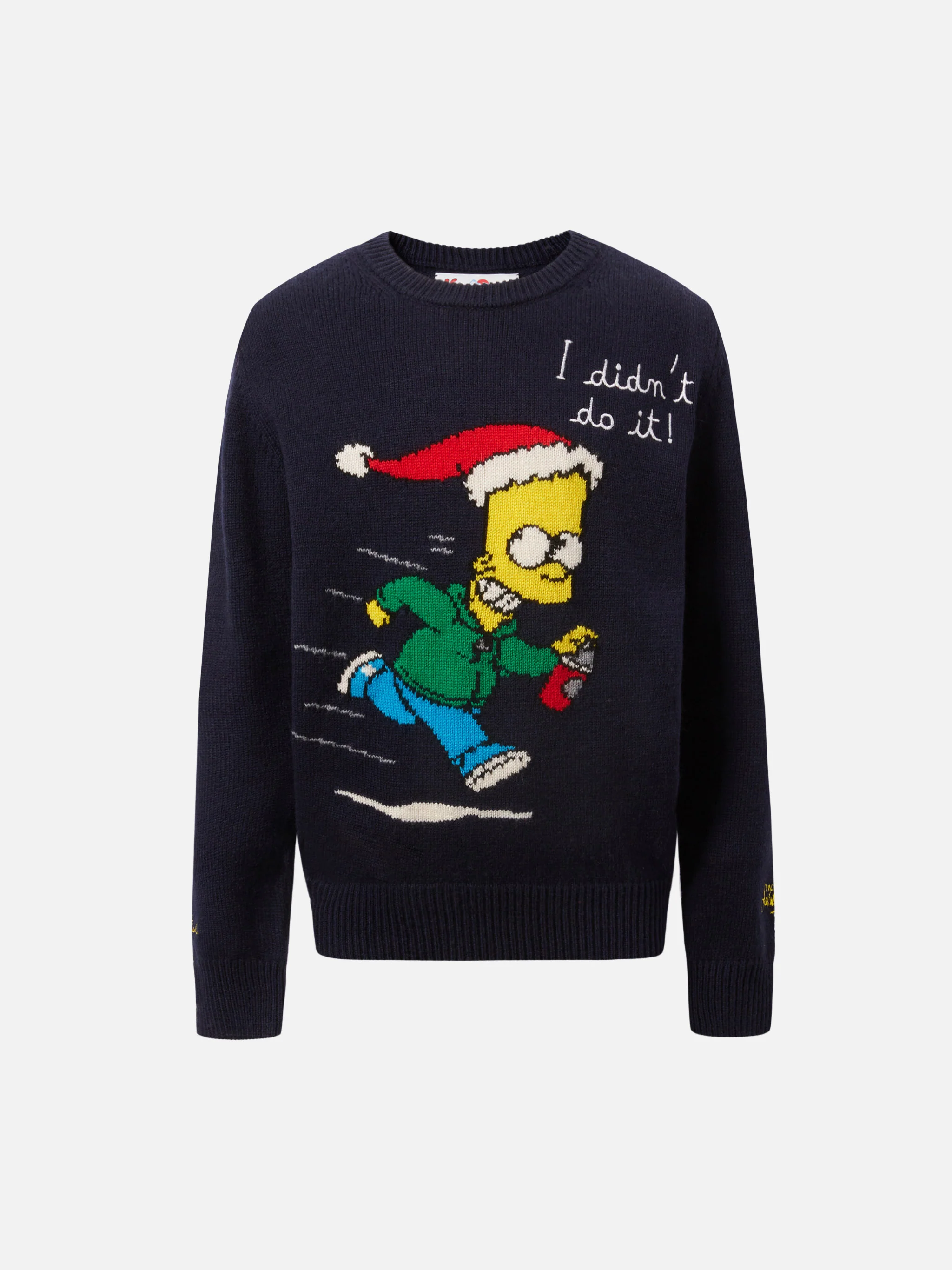 Crewneck Douglas with Barth Simpson jacquard and embroidery | THE SIMPSON SPECIAL EDITION