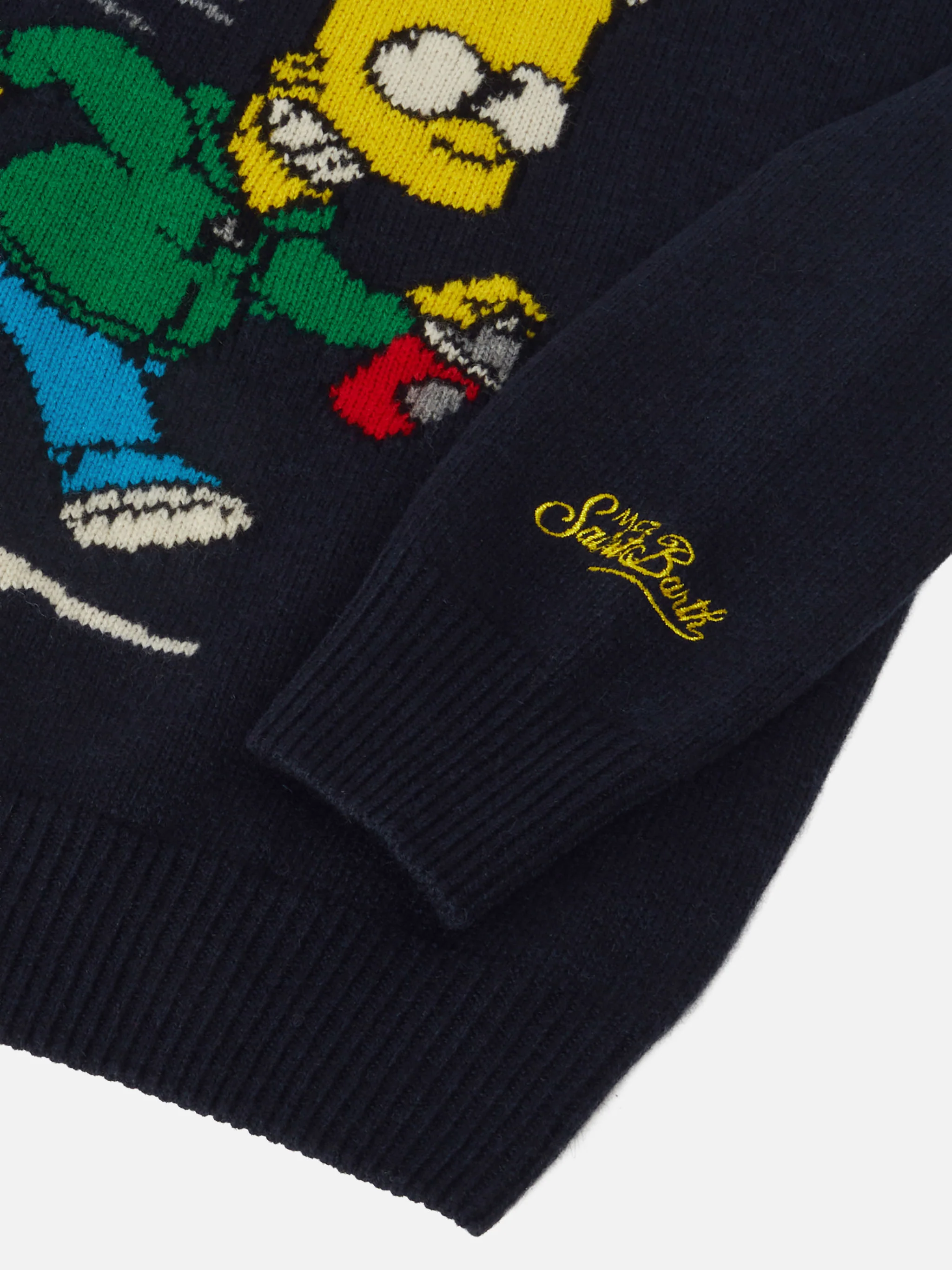 Crewneck Douglas with Barth Simpson jacquard and embroidery | THE SIMPSON SPECIAL EDITION - Image 4