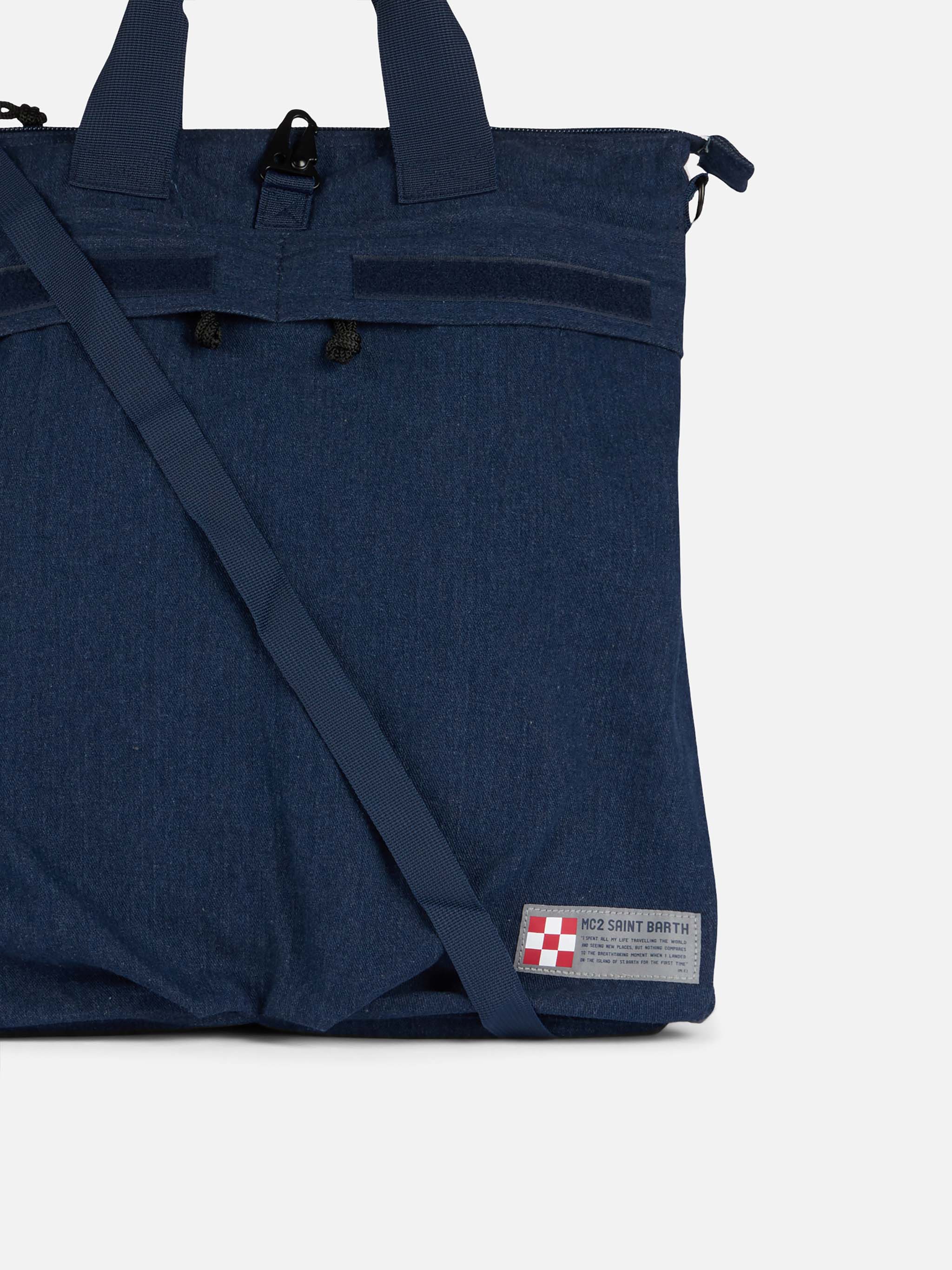 Denim canvas backpack Helmut - Image 2
