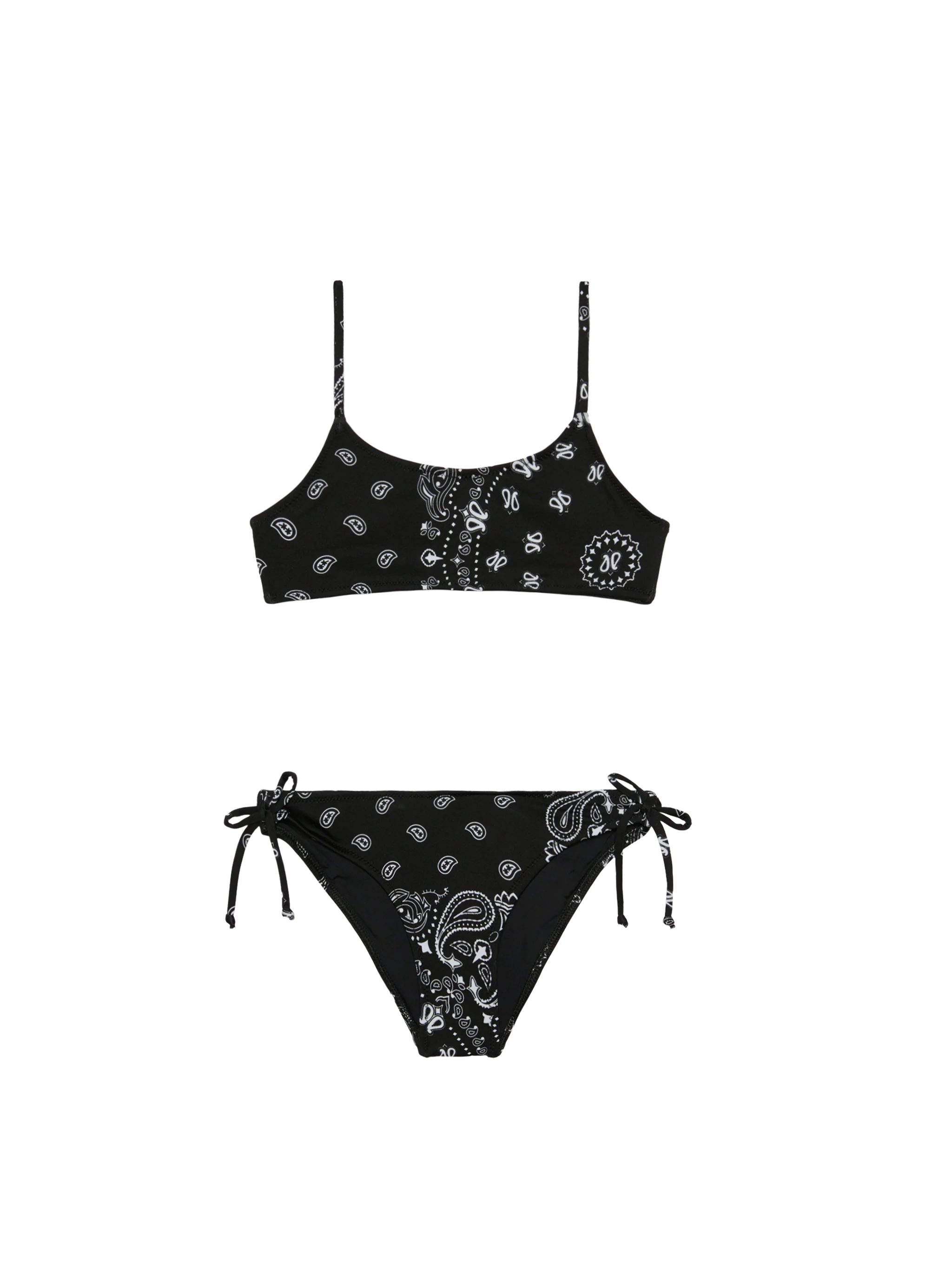 Girl bralette bikini with bandanna print