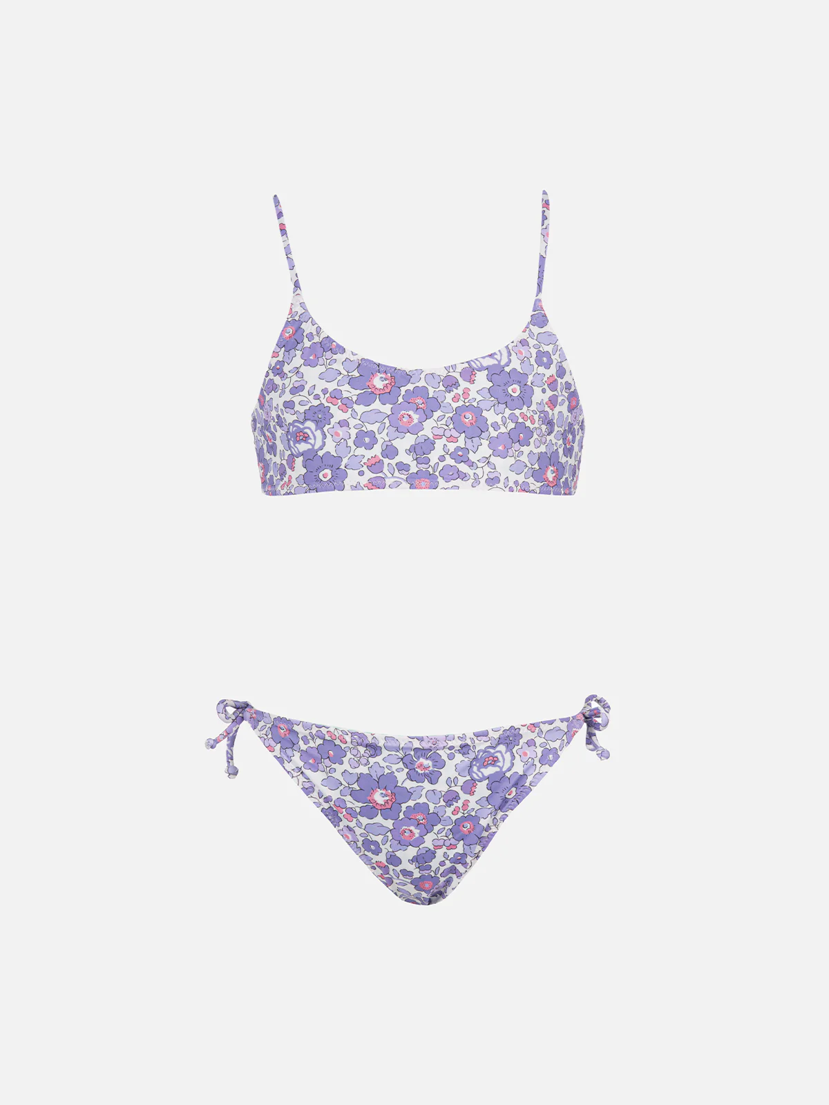 Girl double face bralette bikini Jaiden with Betsy print | MADE WITH LIBERTY FABRIC