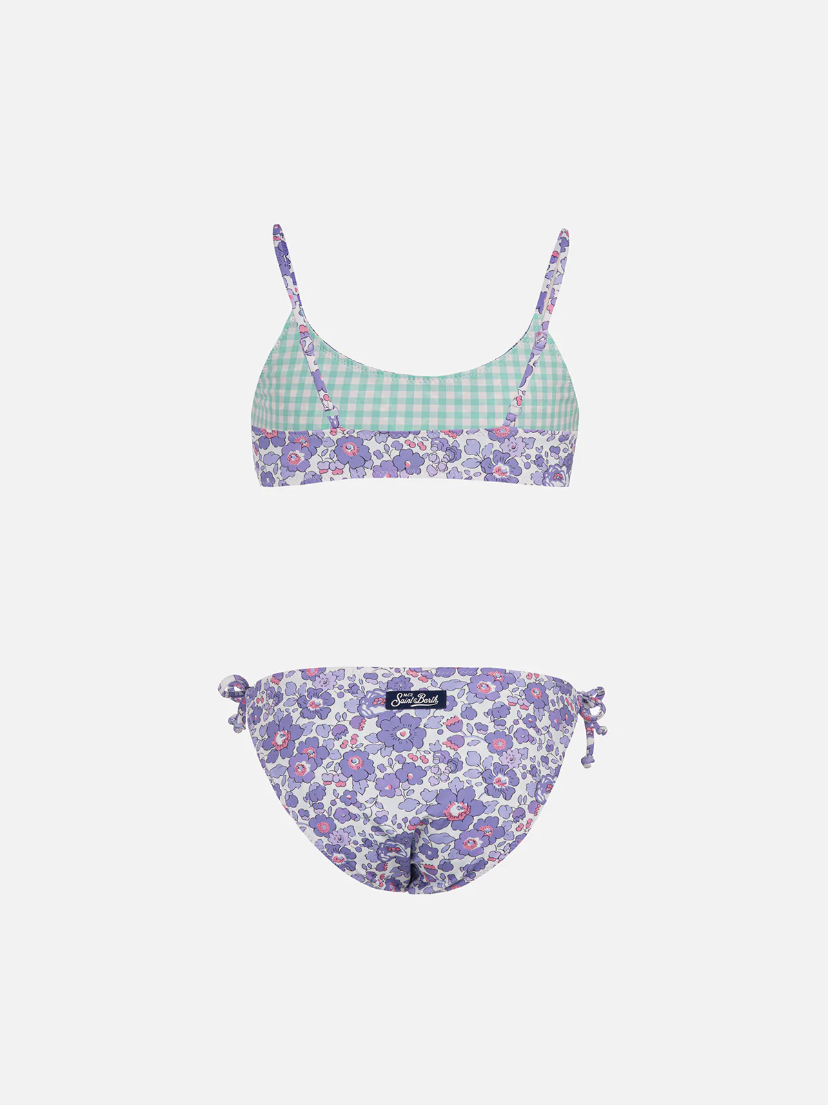 Girl double face bralette bikini Jaiden with Betsy print | MADE WITH LIBERTY FABRIC - Image 2