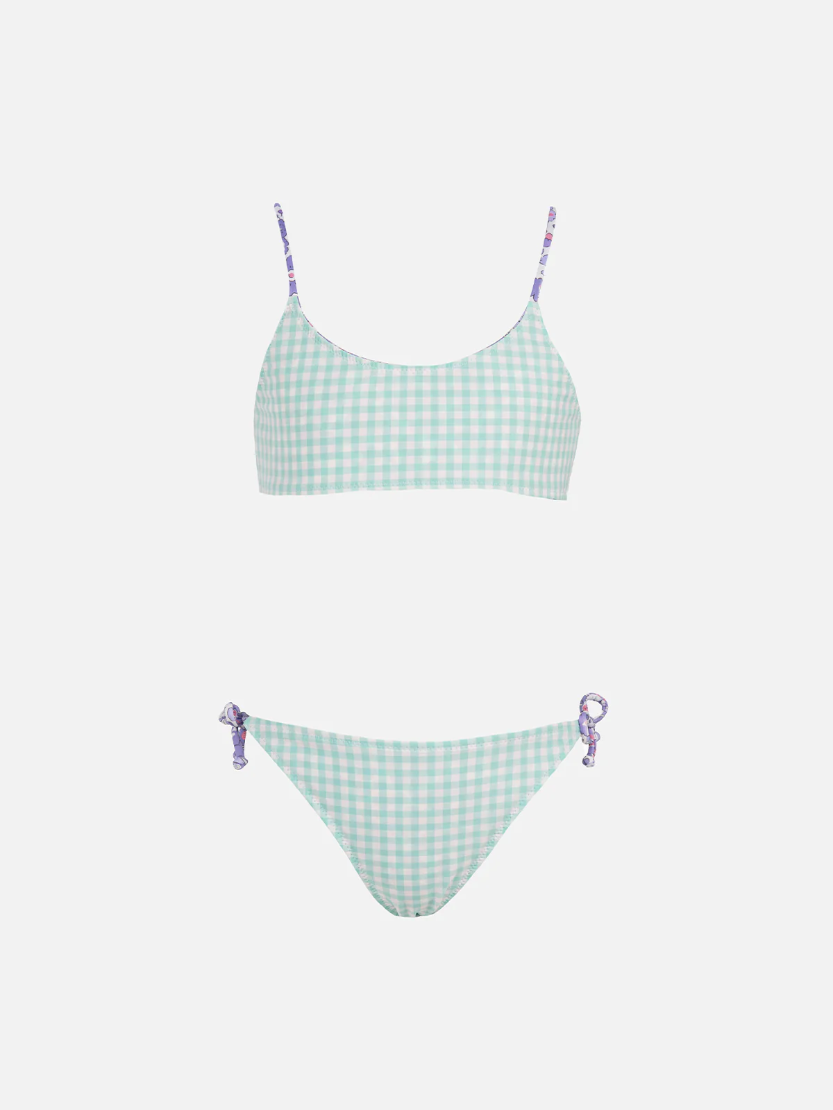 Girl double face bralette bikini Jaiden with Betsy print | MADE WITH LIBERTY FABRIC - Image 3