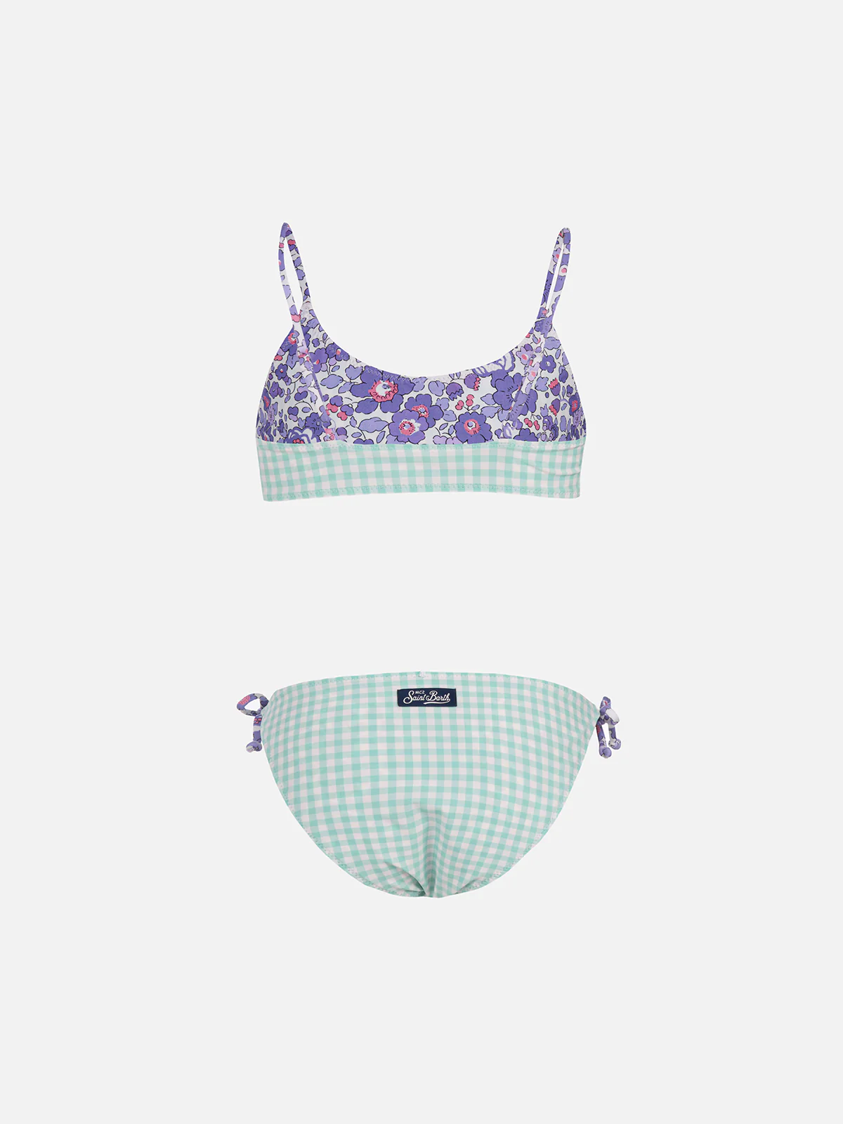 Girl double face bralette bikini Jaiden with Betsy print | MADE WITH LIBERTY FABRIC - Image 4