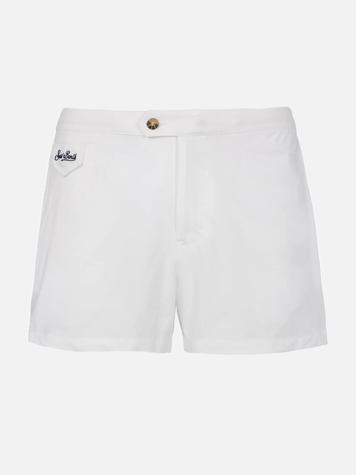 Harrys white fitted cut swim shorts