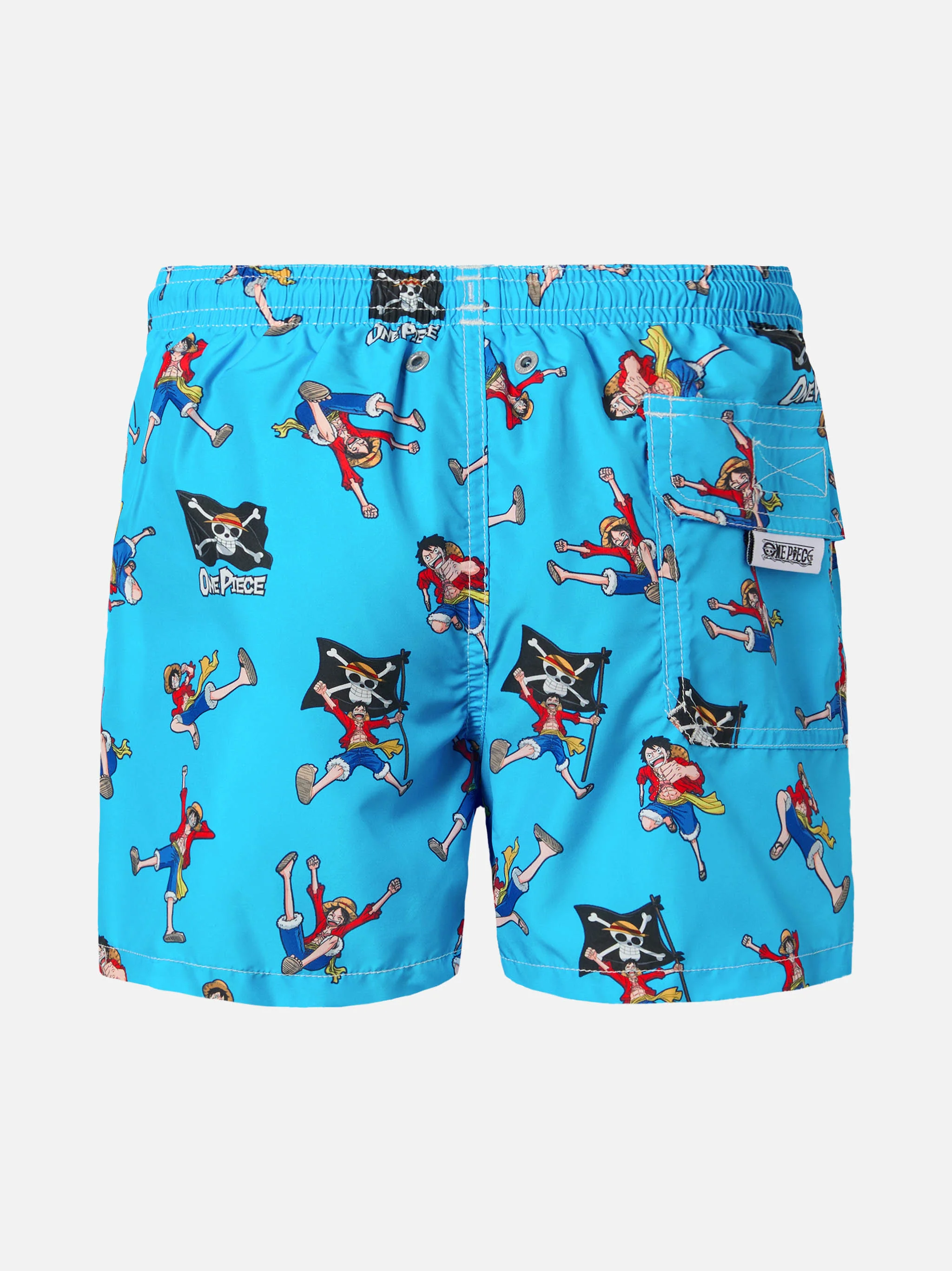 Jean Lighting lightweight fabric swim shorts with One Piece print|ONE PIECE SPECIAL EDITION - Image 2