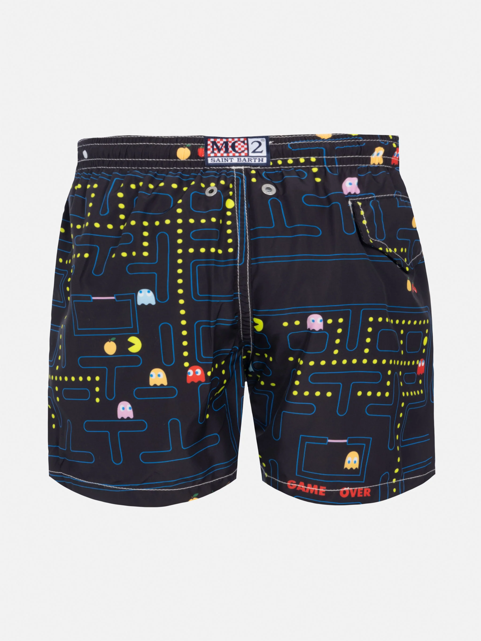 Jean Lighting lightweight fabric swim shorts with Pac-Man print|PAC-MAN SPECIAL EDITION - Image 2