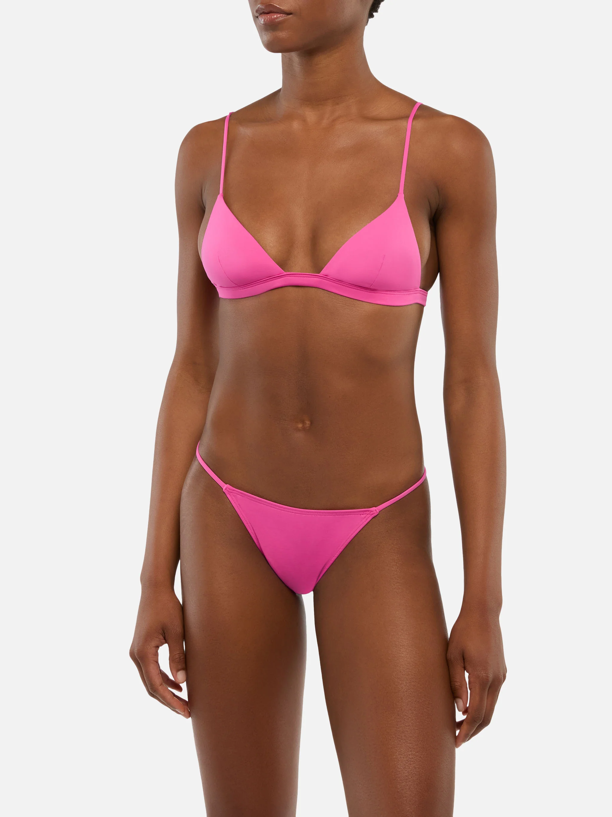 Rylie Jodene triangle bikini in fuchsia - Image 2