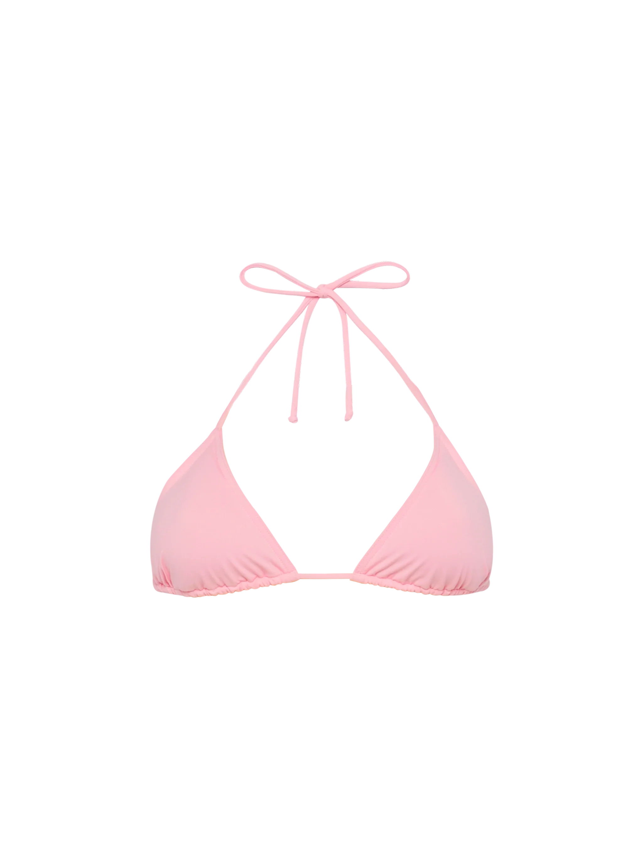 Leah pink triangle top swimsuit