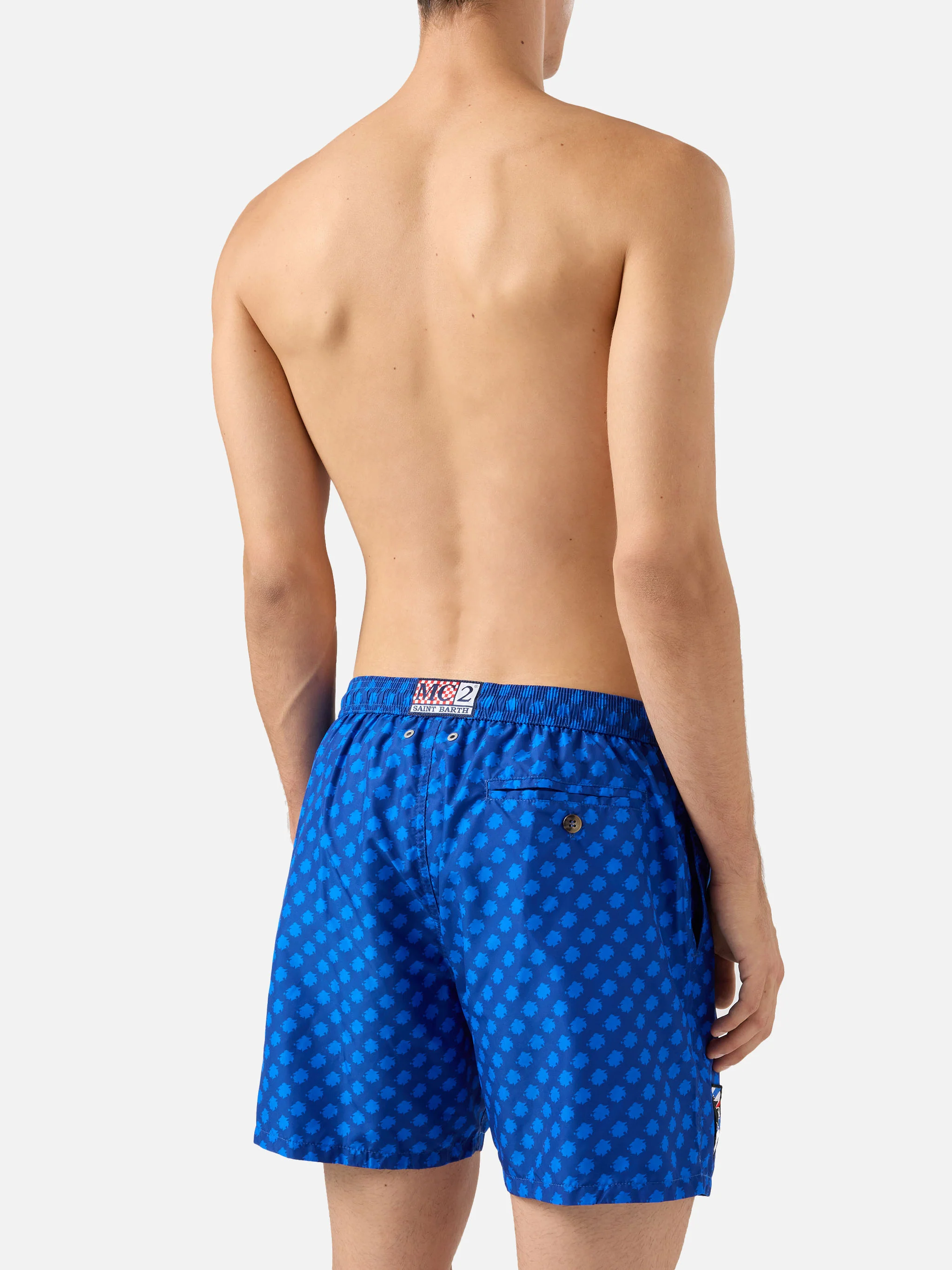 Lightweight fabric swim shorts Lighting with Sampdoria print | UC SAMPDORIA SPECIAL EDITION - Image 3