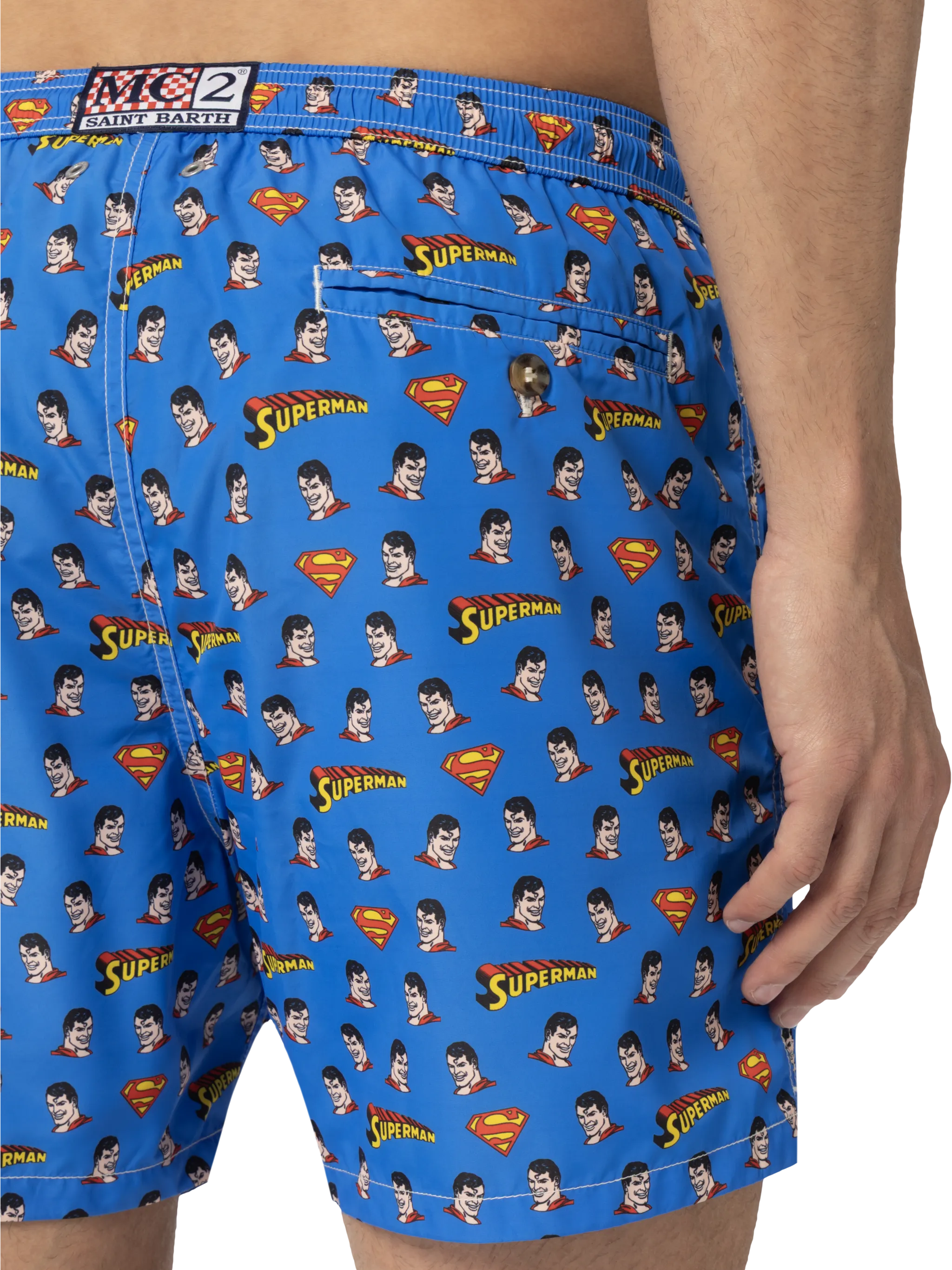 Lightweight fabric swim shorts Lighting with Superman print | MARVEL SPECIAL EDITION - Image 6