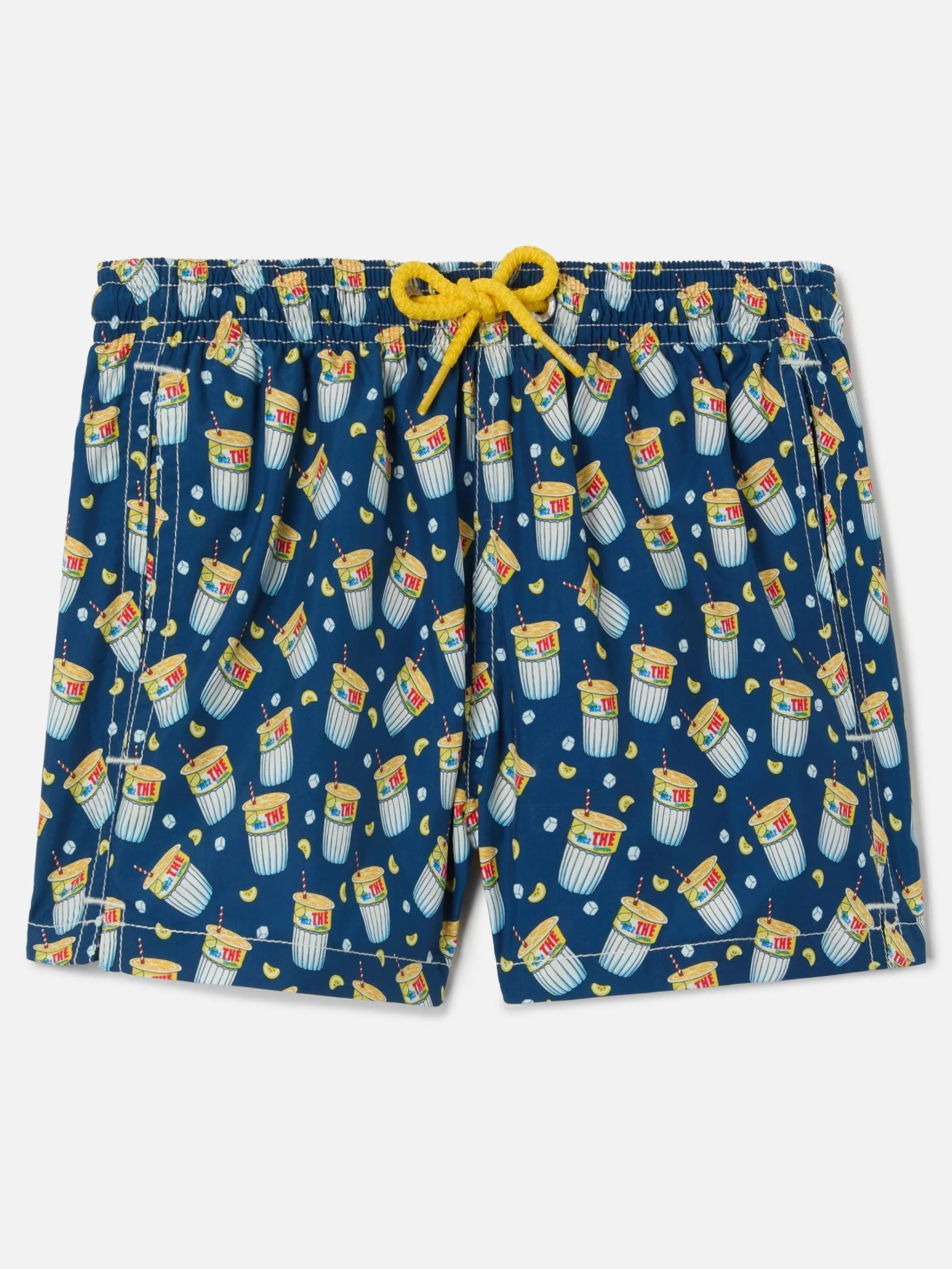 Lightweight fabric swimshorts with Estathè print | ESTATHE' SPECIAL EDITION