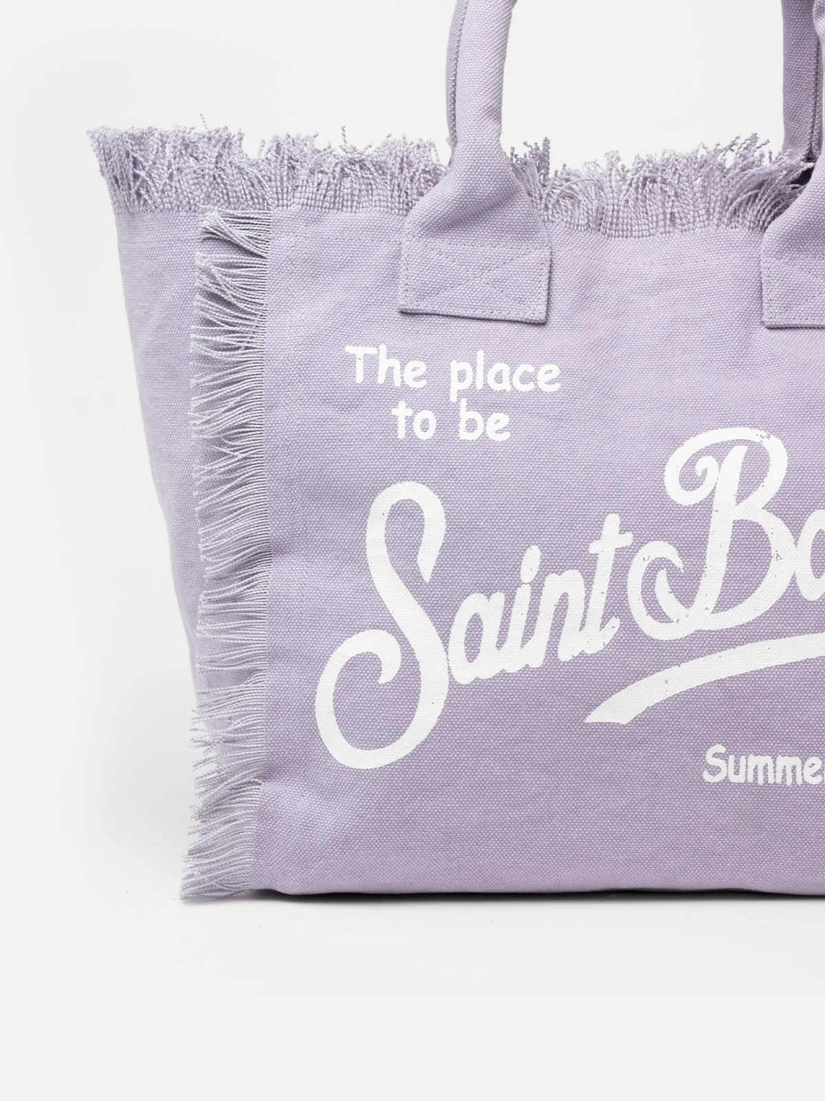 Lilac cotton canvas Vanity tote bag - Image 3