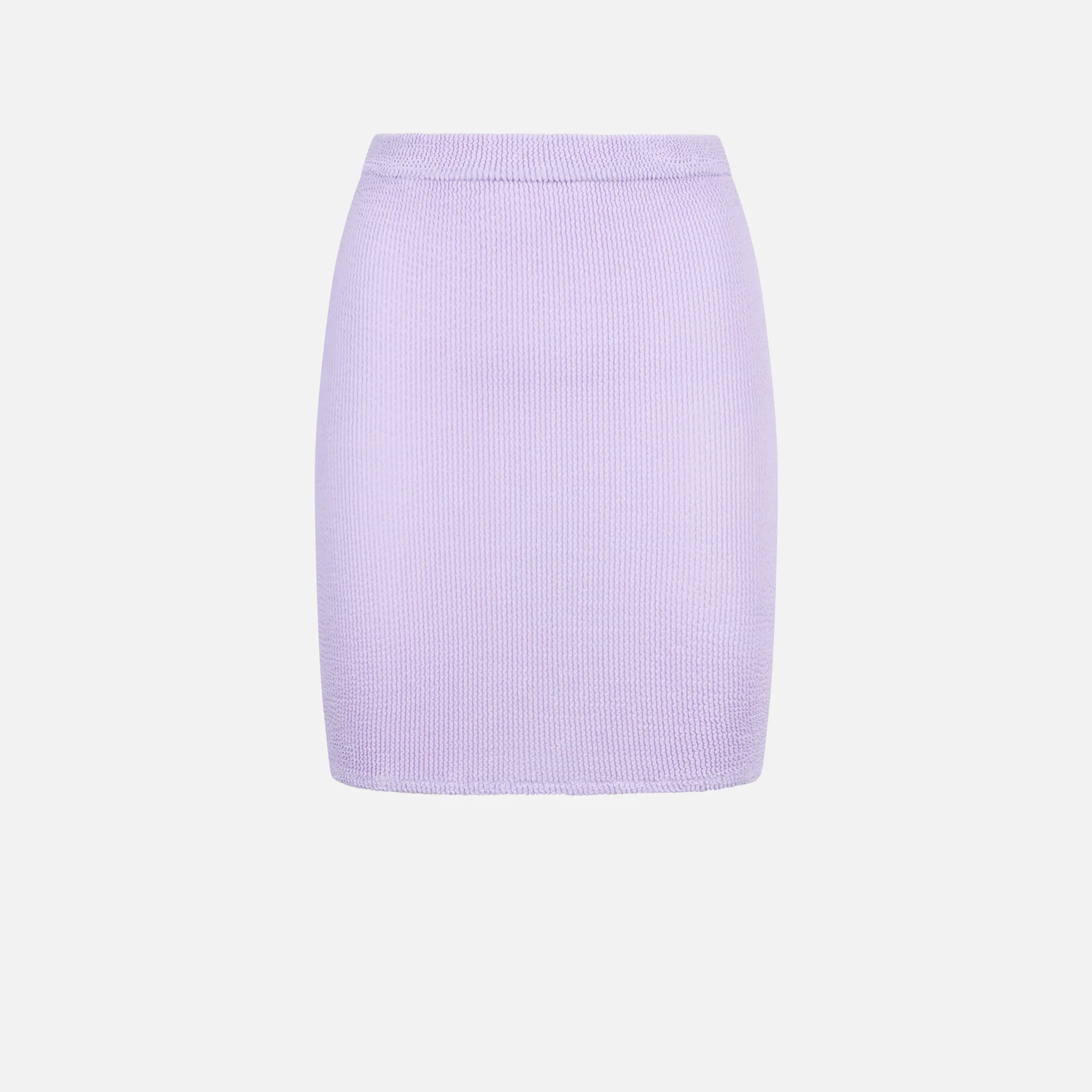 Woman lilac crinkle mini skirt - Image 4