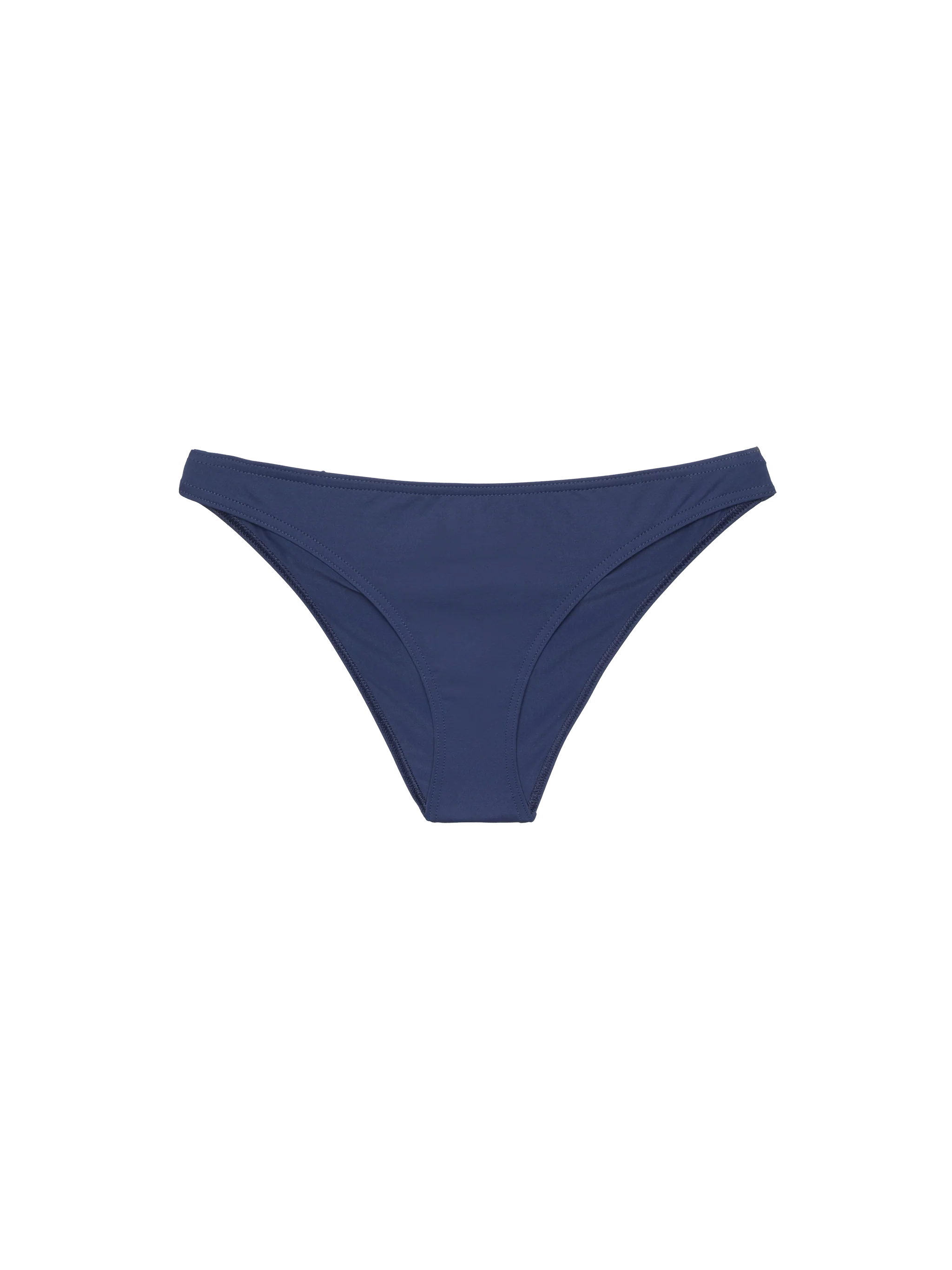 Maia high-waist navy blue swim briefs