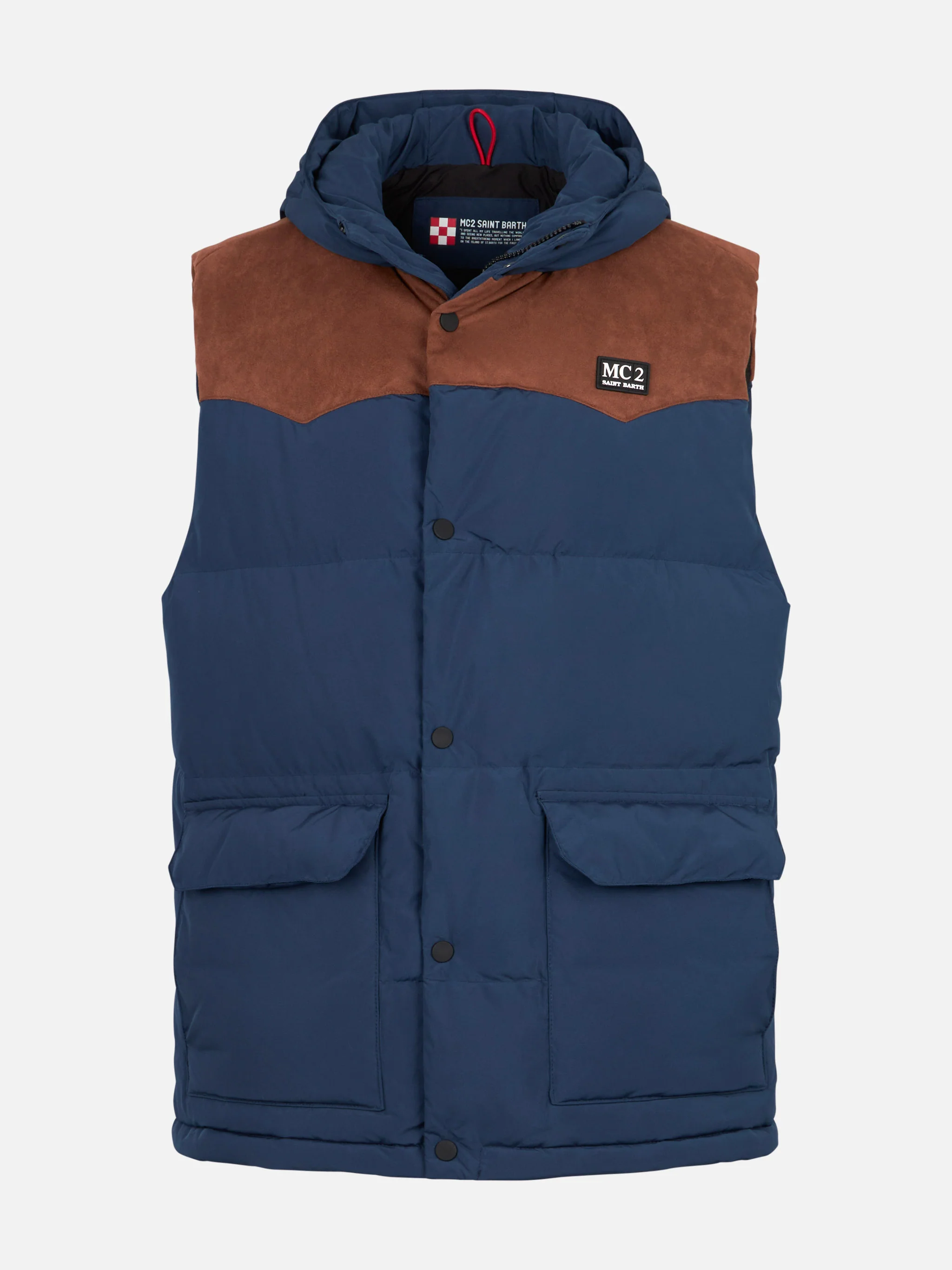 Man blue down vest - Image 4