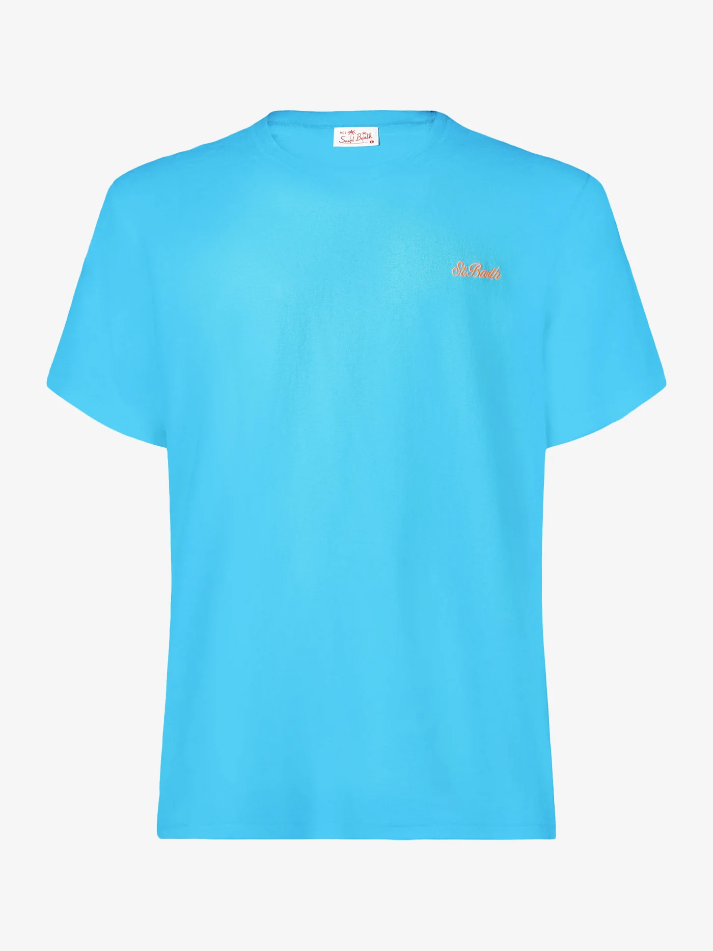Man light-blue cotton t-shirt - Image 4
