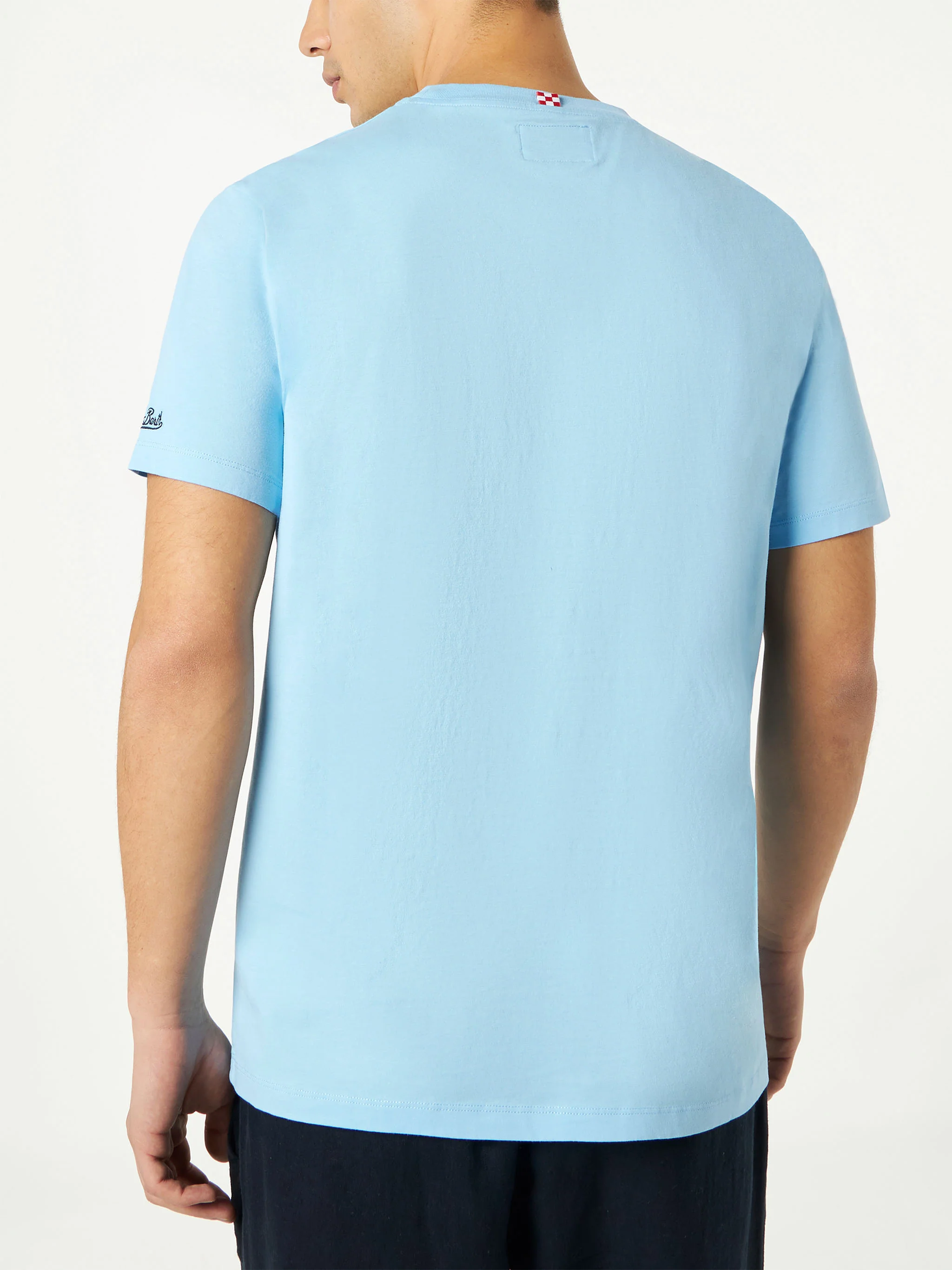 Man cotton t-shirt with Gin Lemon print - Image 4