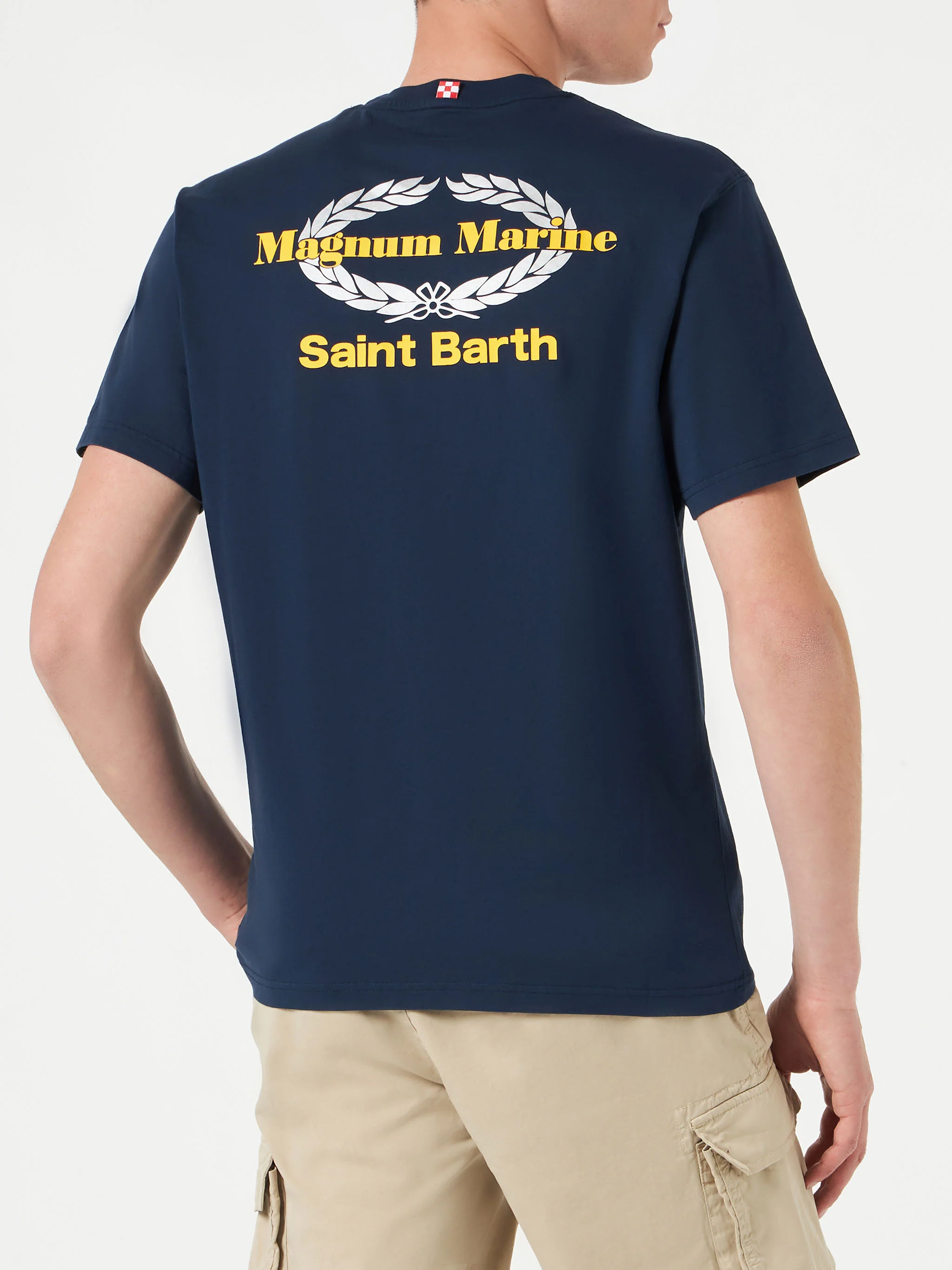Man cotton t-shirt with Magnum Marine print | MAGNUM MARINE SPECIAL EDITION - Image 2