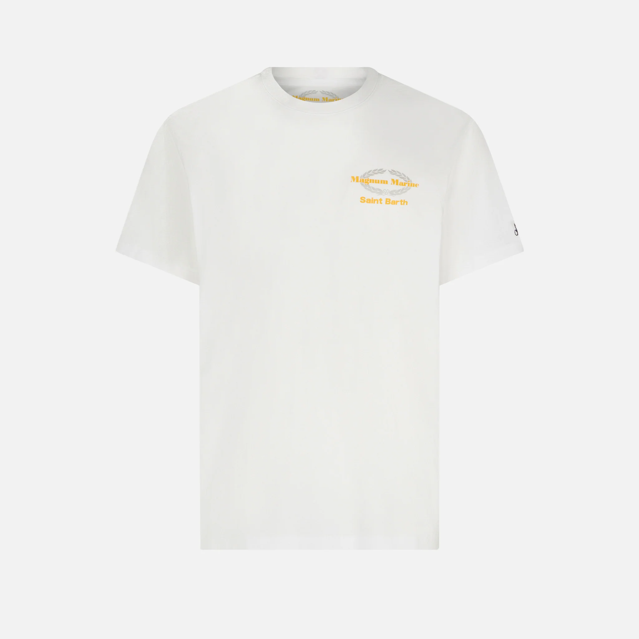 Man cotton t-shirt with Magnum Marine Saint Barth print - Image 4