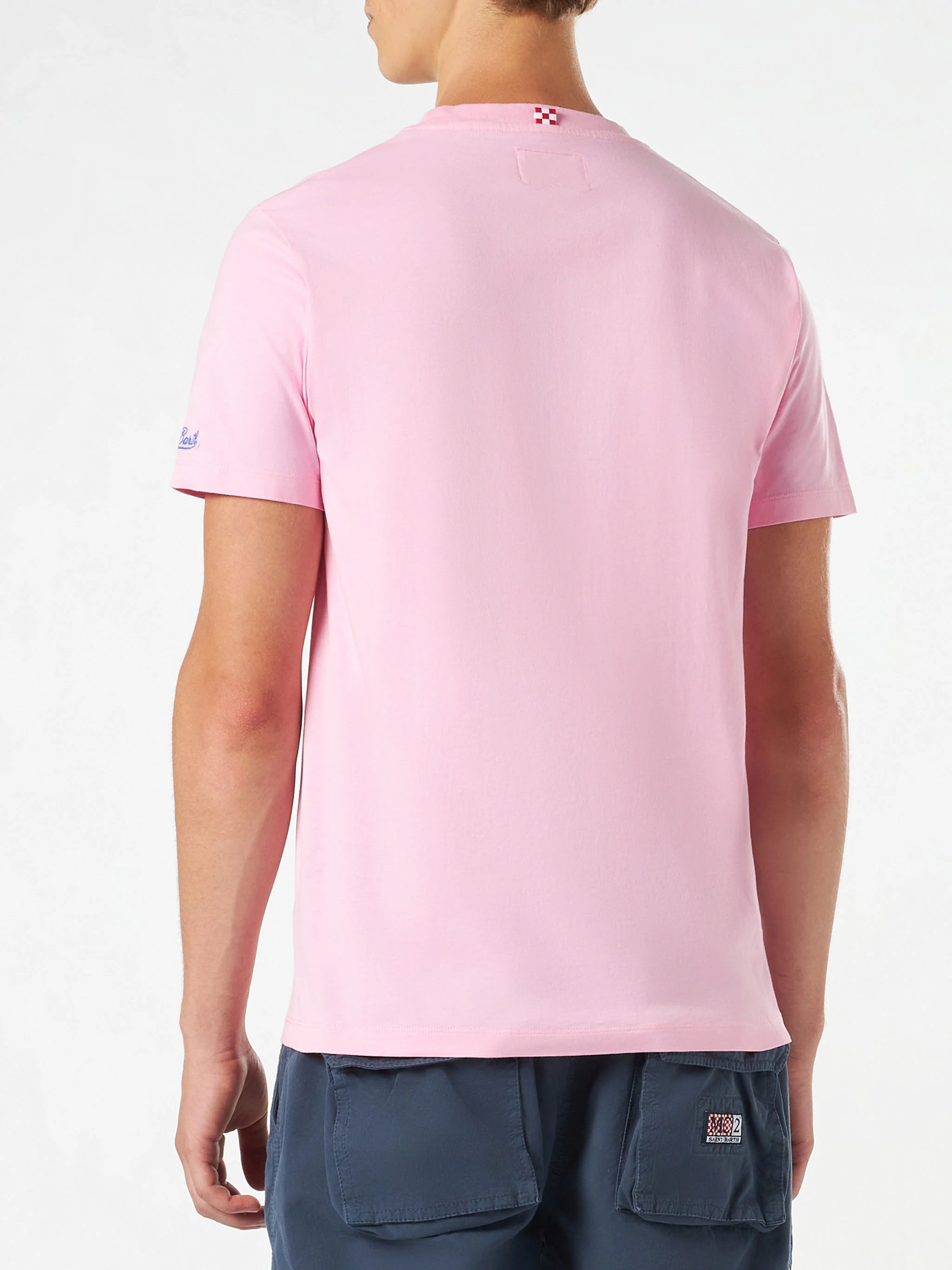 Man cotton t-shirt with Mojito print - Image 3