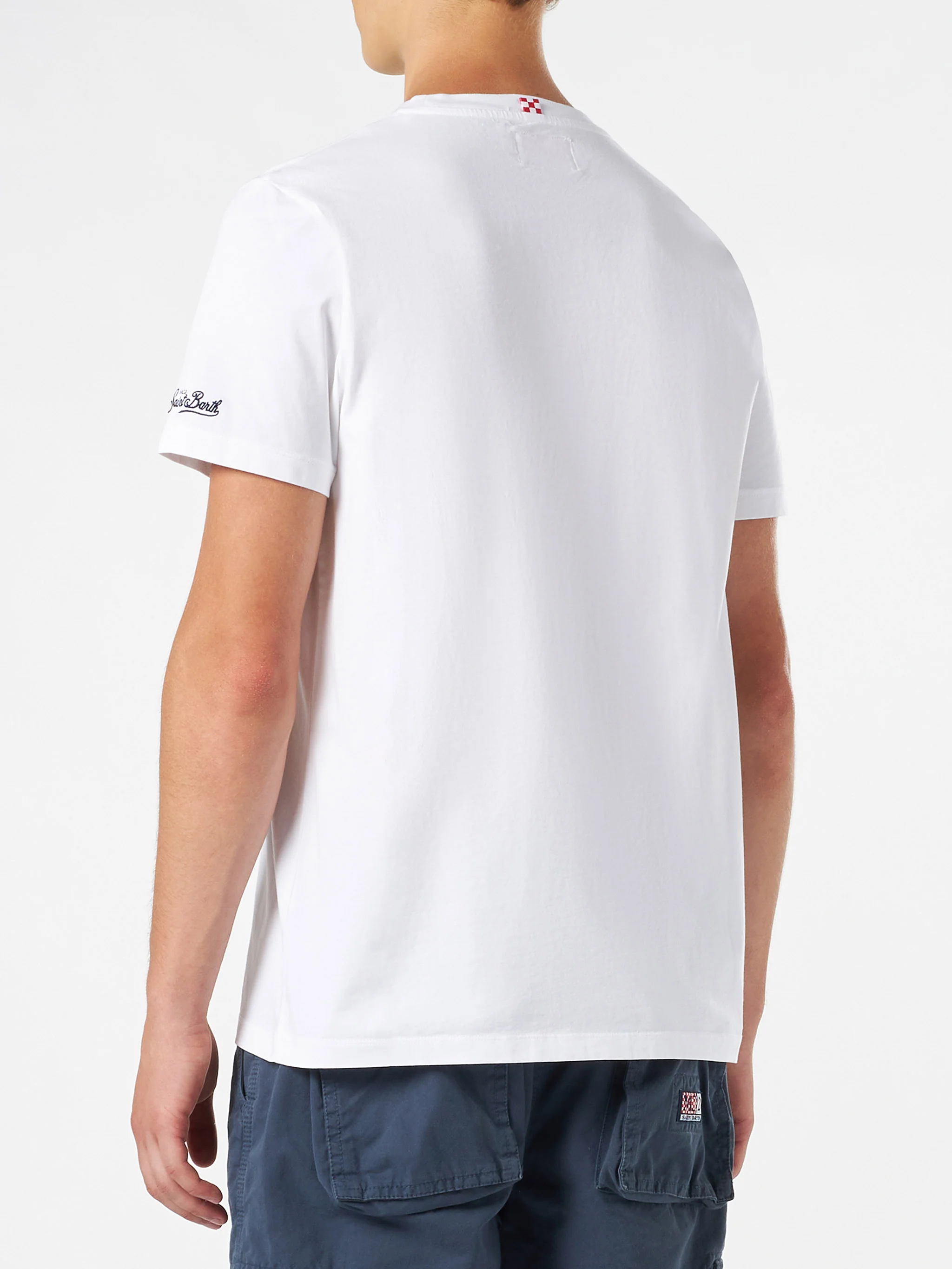 Man cotton t-shirt with Sbagliato drink print - Image 3