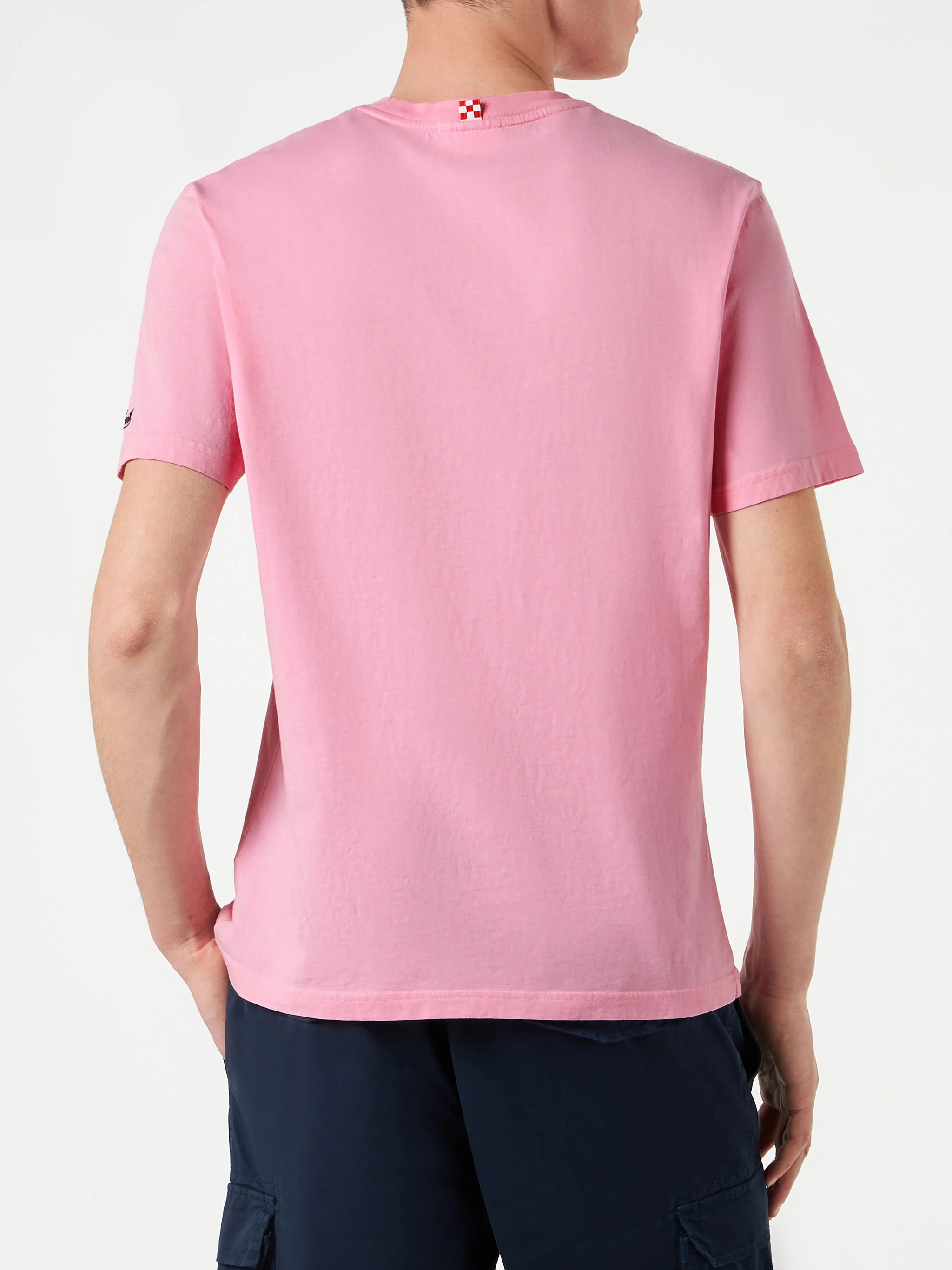 Man cotton t-shirt with St. Barth Mojito print - Image 3